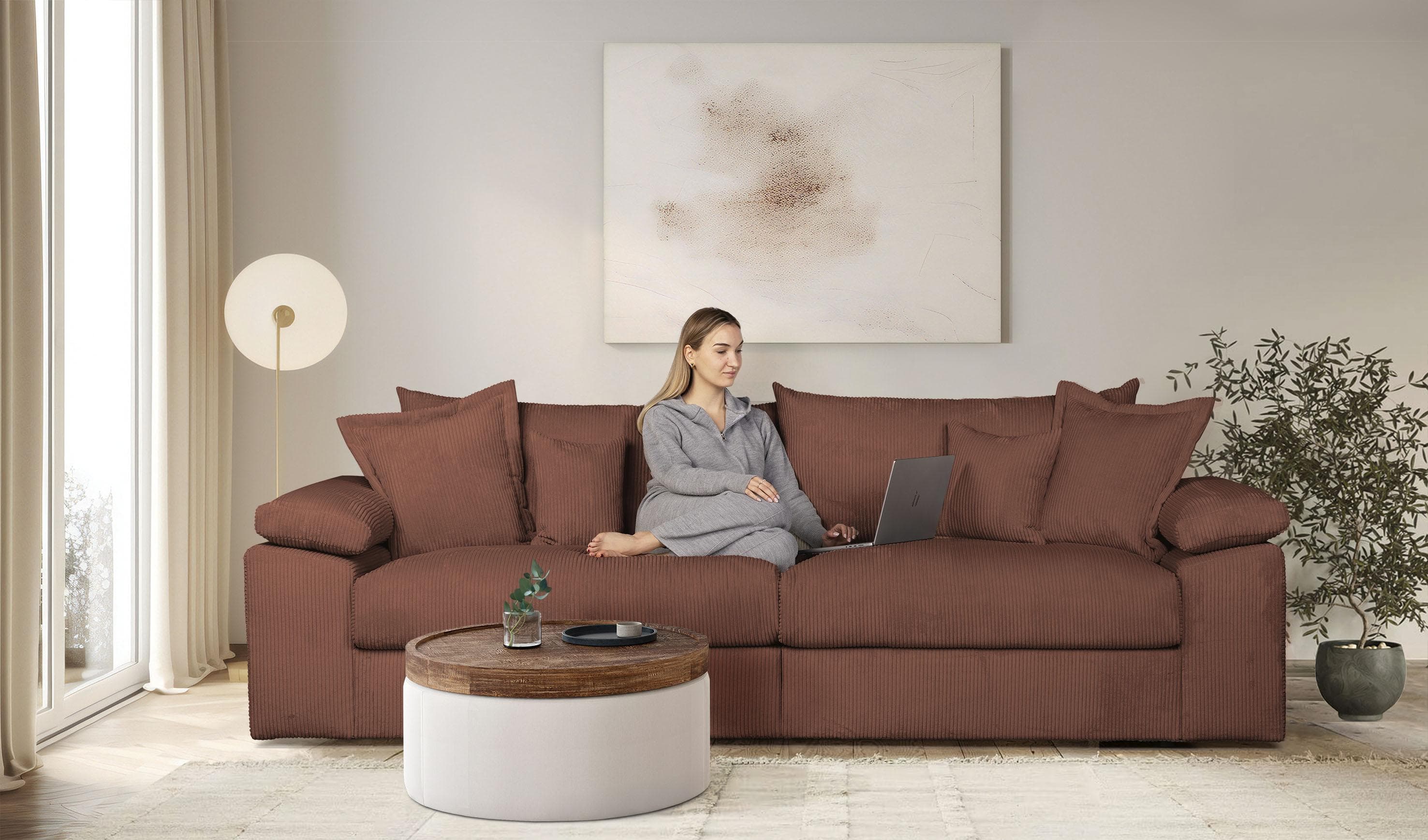 Big-Sofa Home Affaire Soft&Cosy XL Terracotta