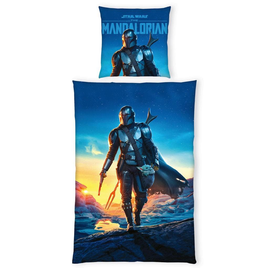 Star Wars The Mandalorian Bettwäsche Set - Baumwolle, Wendebettwäsche