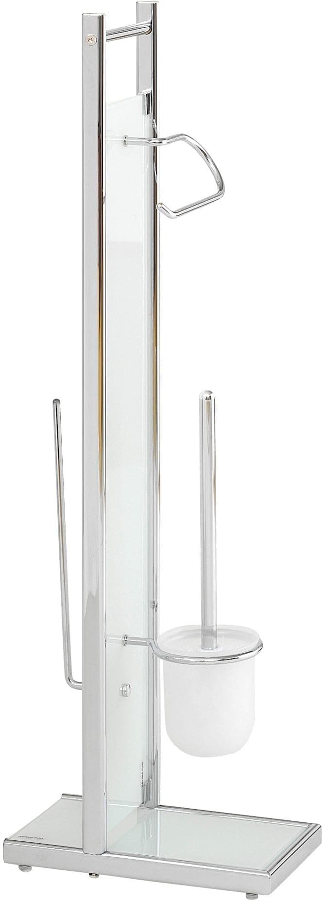 Badaccessoire-Set HEINE HOME Weiß Chrom Glas