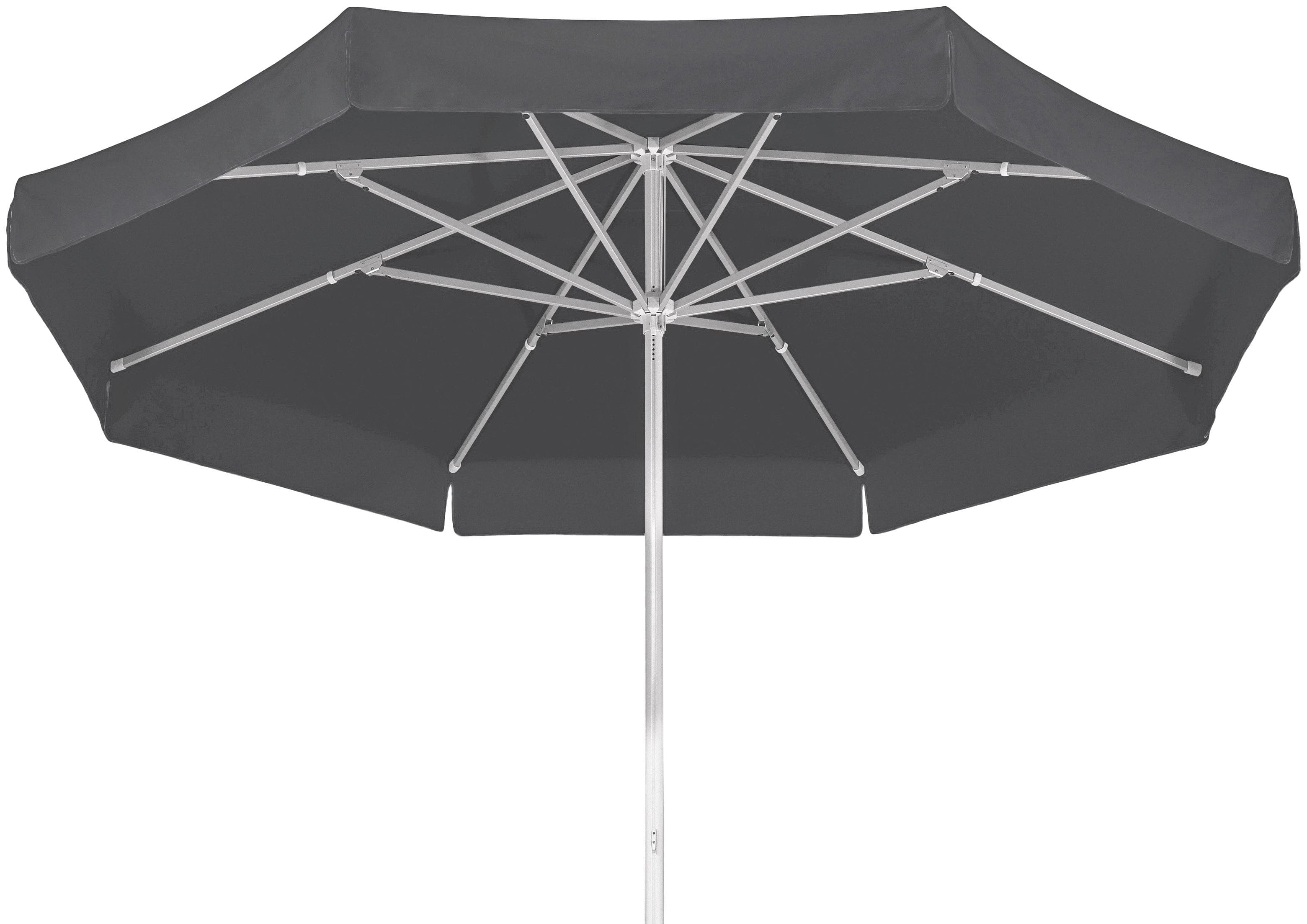 Marktschirm SCHNEIDER SCHIRME "Jumbo" Grau Aluminium/Polyester