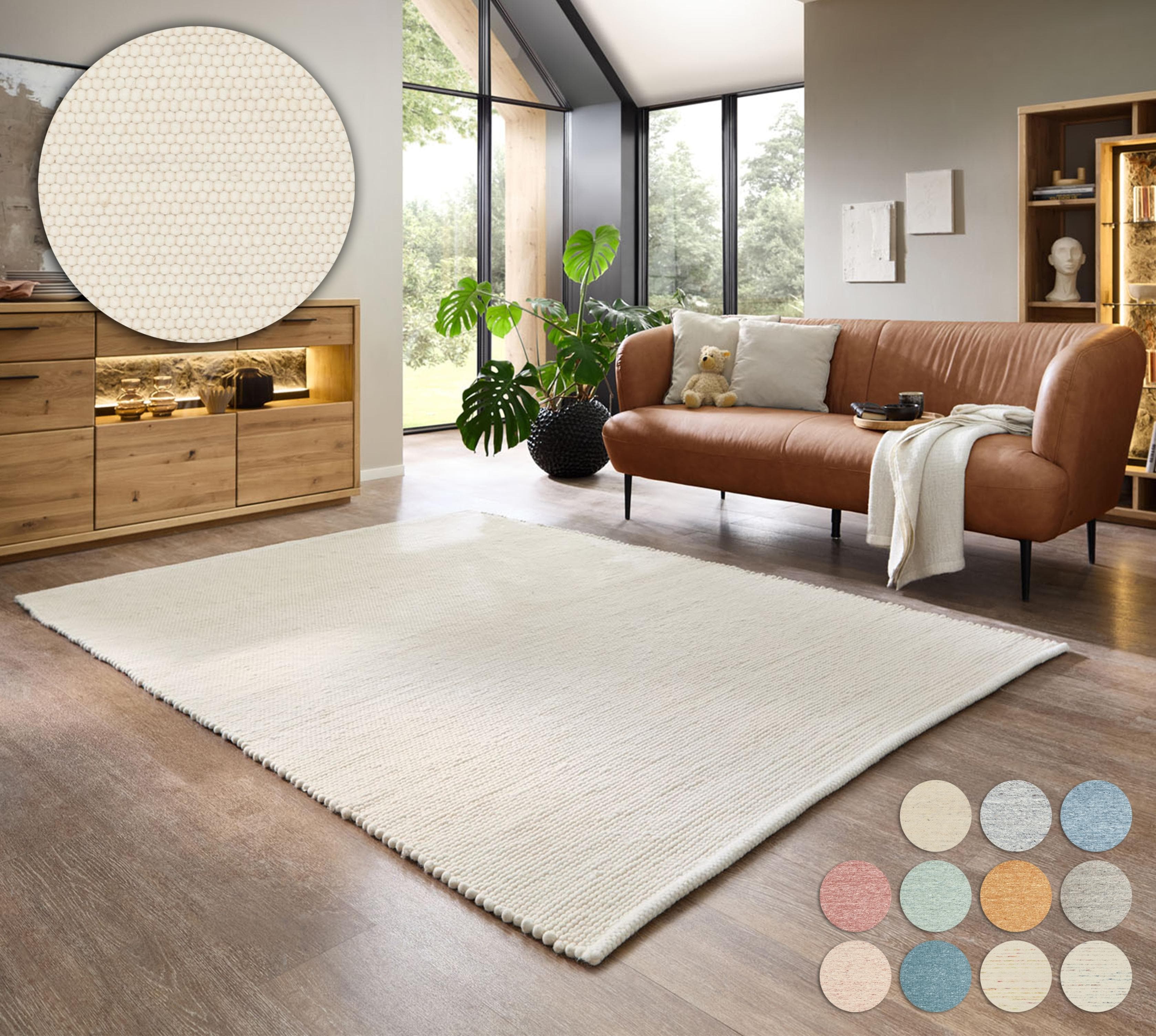 Home Affaire Pirker: Handgewebter Wollteppich Scandi Design