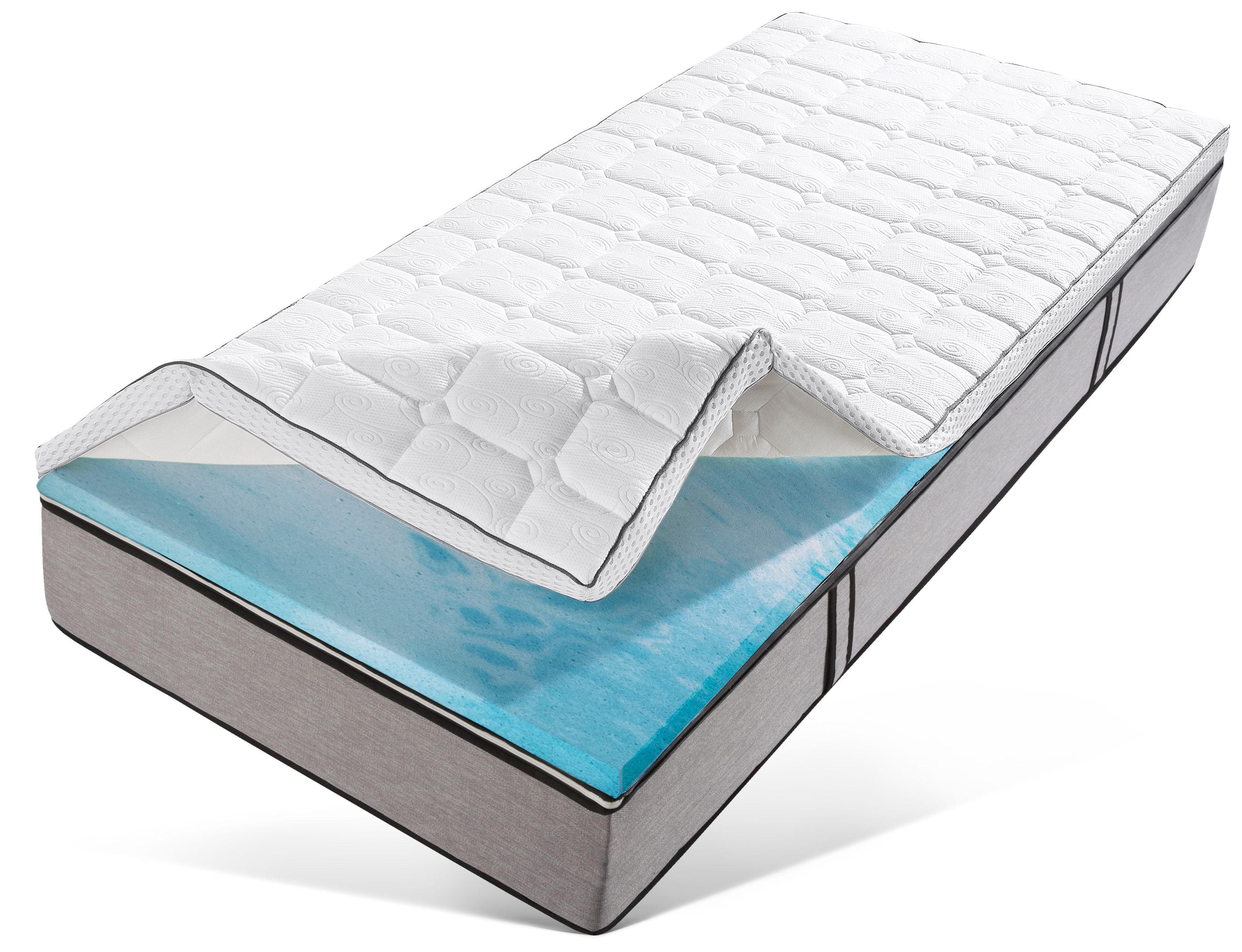 Ribeco Aaron MINI Topper 180x200 cm Gelschaum Weiß