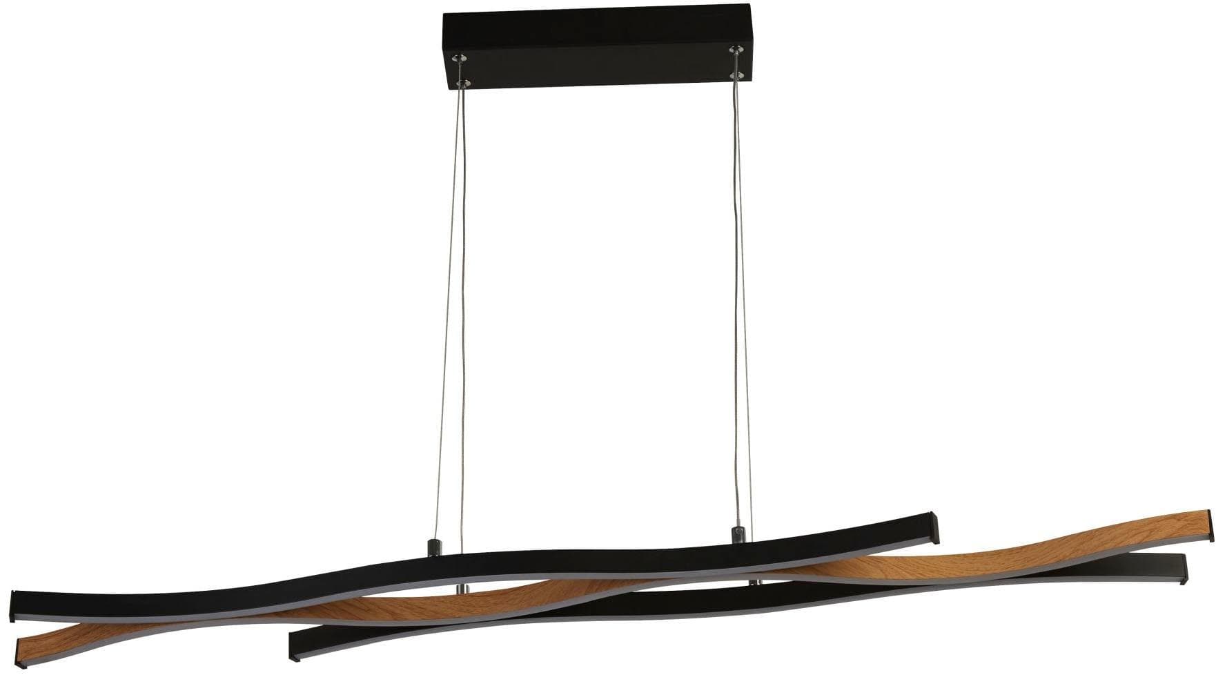 Searchlight LED-Hängeleuchte Bloom Pendelleuchte 1-flammig Schwarz