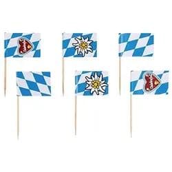 Amscan Oktoberfest Deko-Spießchen 30er Pack Blau/Weiß