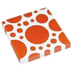 Amscan Servietten Orange Dots 33x33cm 20 Stück
