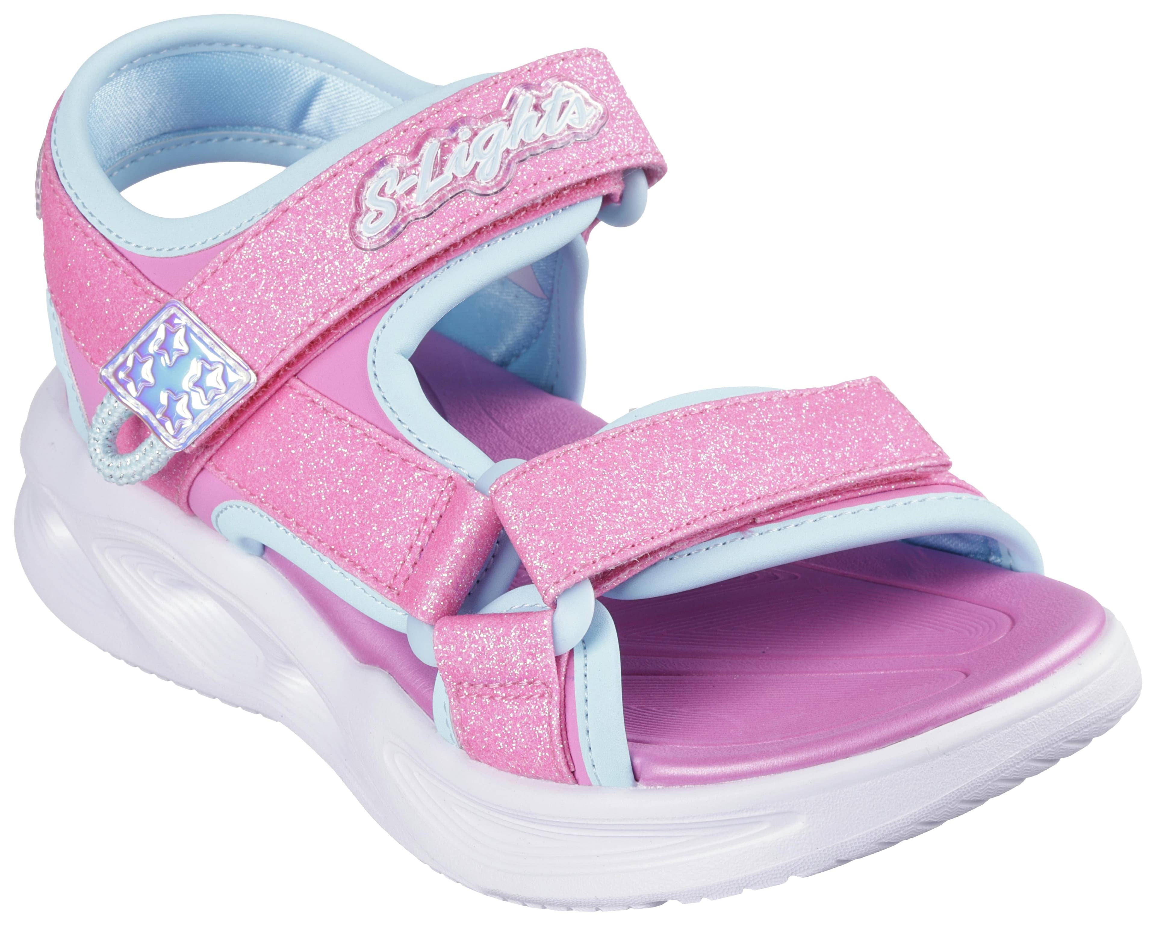 Skechers Sola Glow Sandal Mädchen Rosa Mint Glitzer