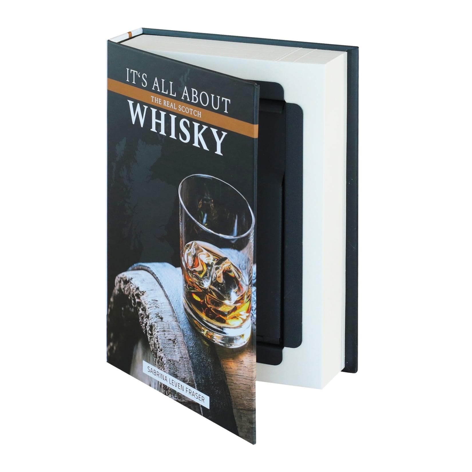 HMF Buchtresor Geldkassette 18,7 x 13 x 4,2 cm Whisky