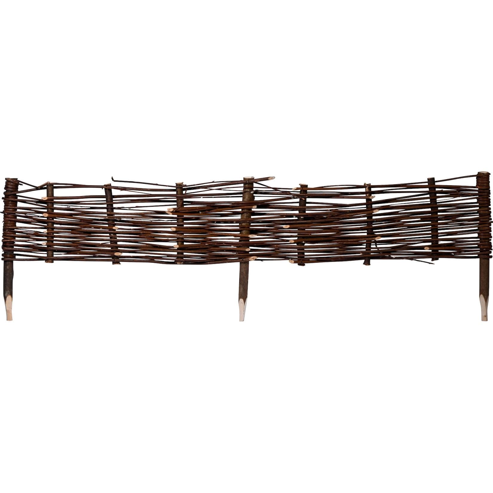 Dobar Beeteinfassung 4er Set Weide 100x20 cm