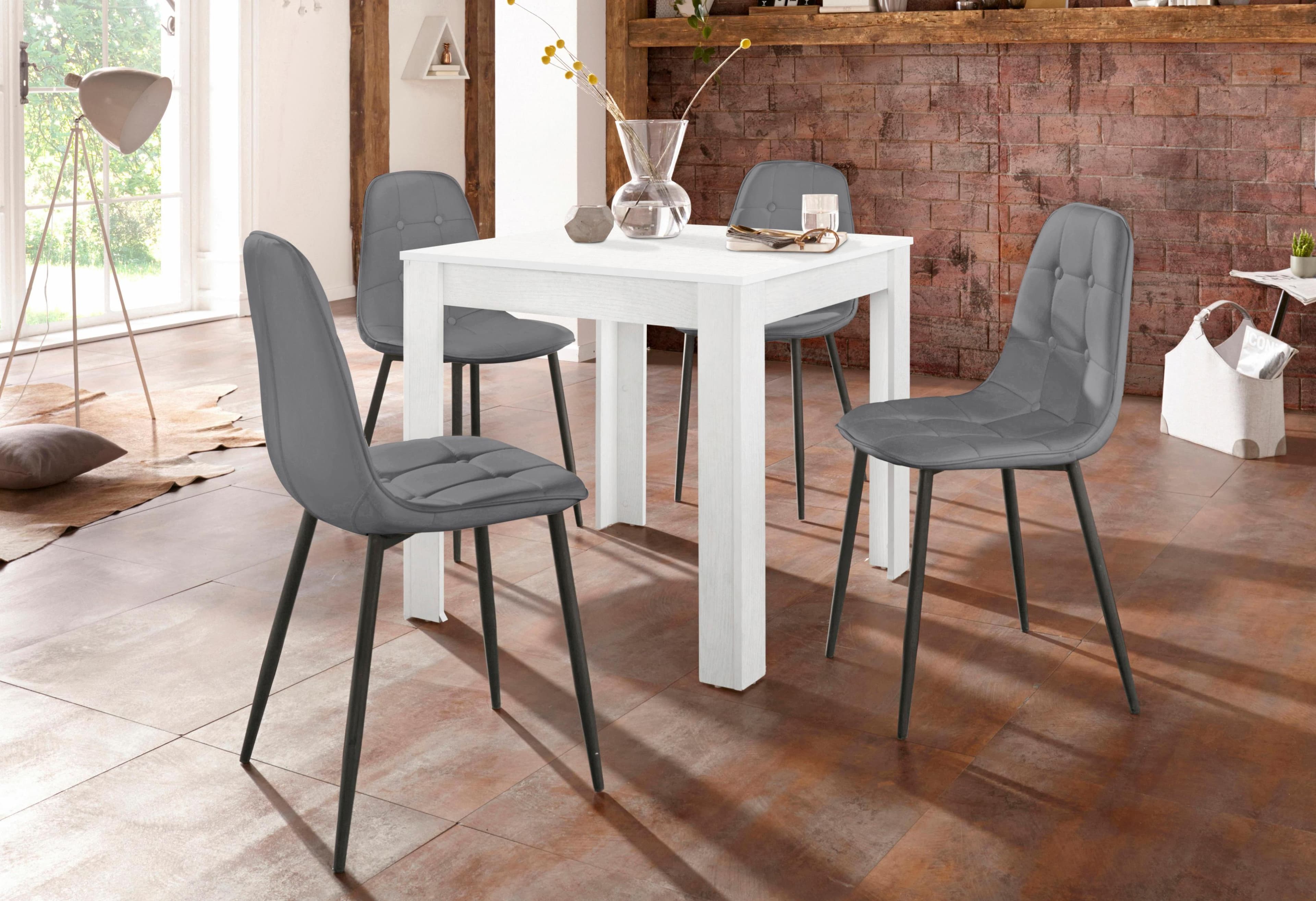 5-teilige Essgruppe mit Tisch