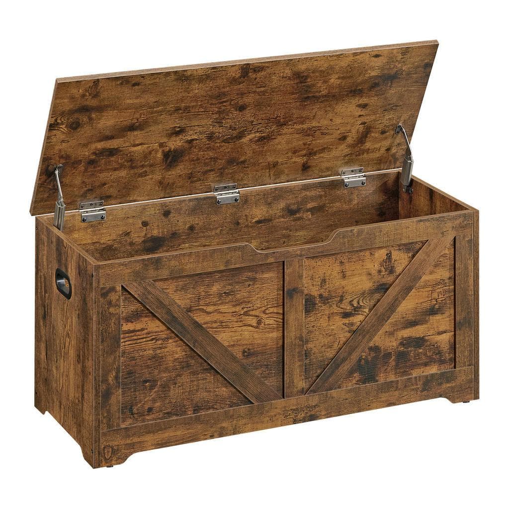 Boxxx Truhe Vasagle Braun Holzwerkstoff Vintage Tragegriff
