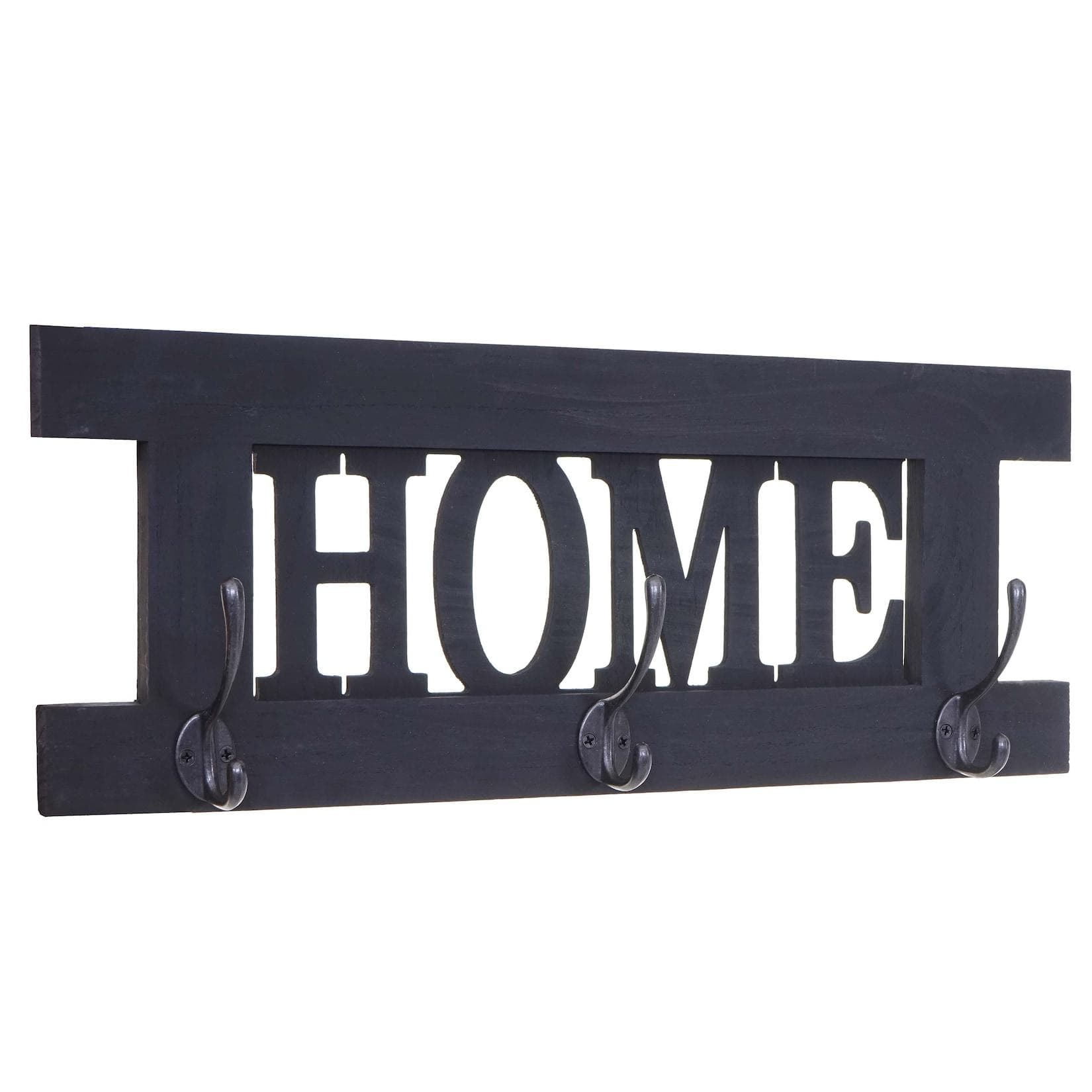 Wandgarderobe MCW-C60 Home, Garderobenpaneel, Shabby-Look Vintage, Dunkelgrau