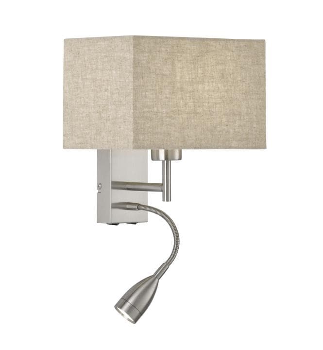 Fischer und Honsel Wandlampe Dream Leselicht Beige/Nickel