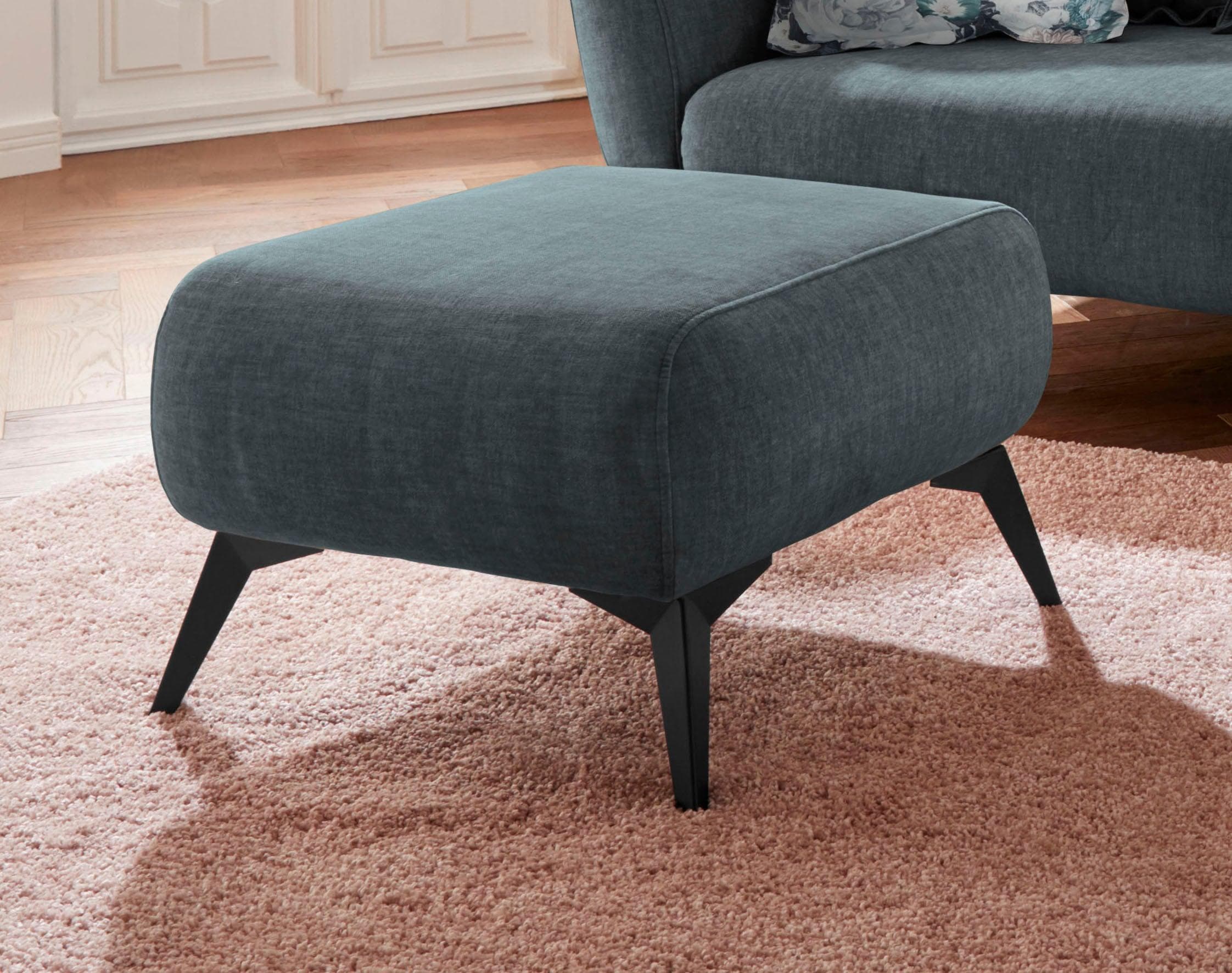 INOSIGN Polsterhocker Baggio Blau Stilvoll