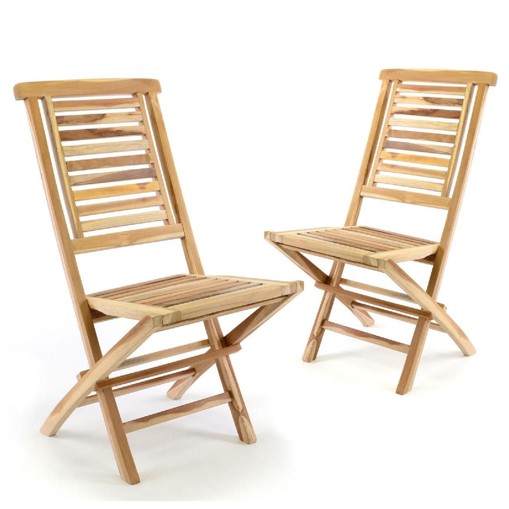 Klappbarer Teakholz-Gartenstuhl