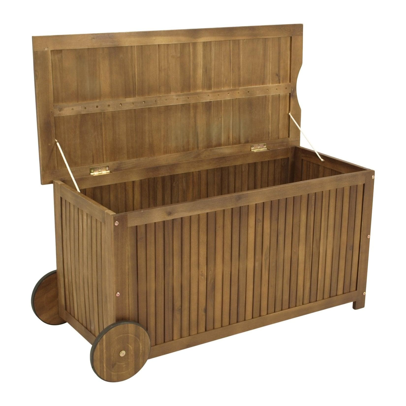 DEGAMO Auflagenbox NAVARRA Akazie geölt mit Rollen