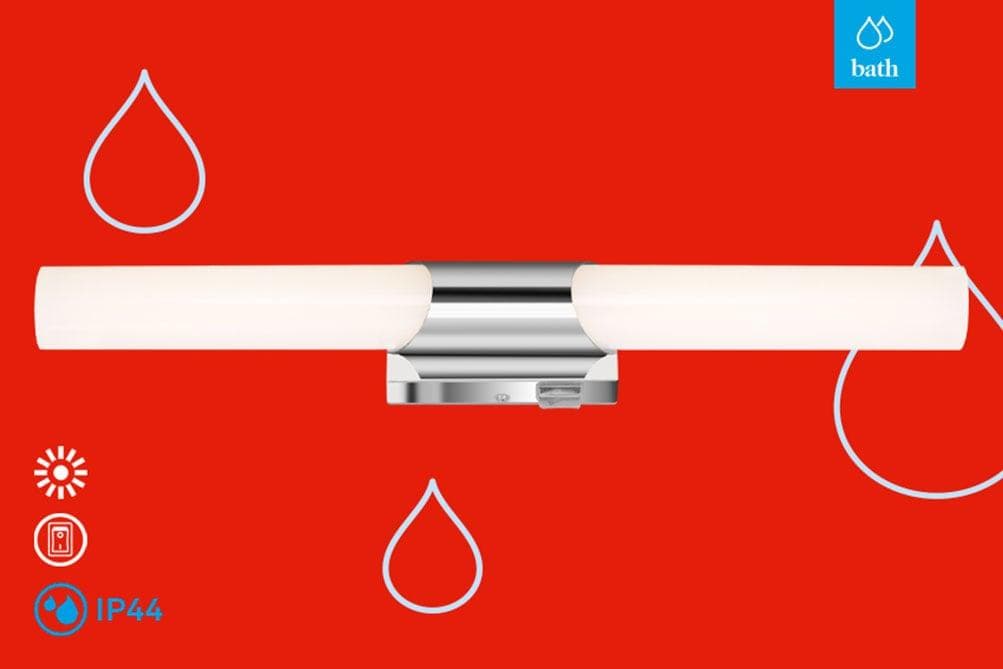 Briloner Bad- und Spiegelleuchte Klak Chrom 47 cm