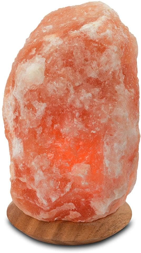Himalaya Salt Dreams Salzkristall-Tischlampe Rock Orange Handgefertigt