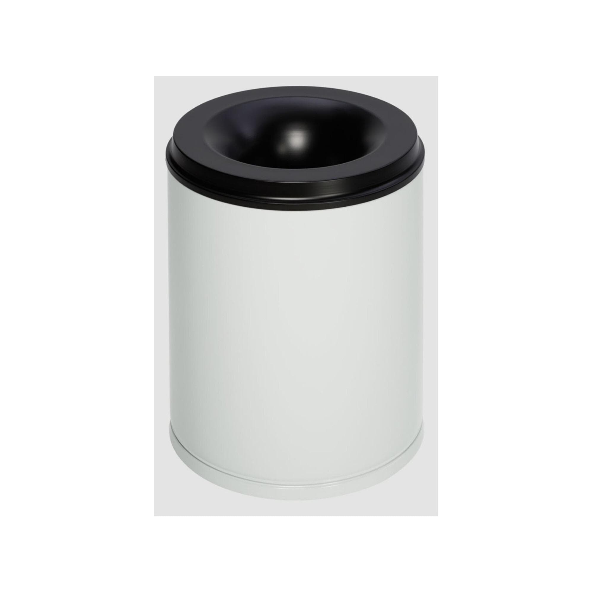 VAR Papierkorb Feuersicher 80 Liter Offen Grau