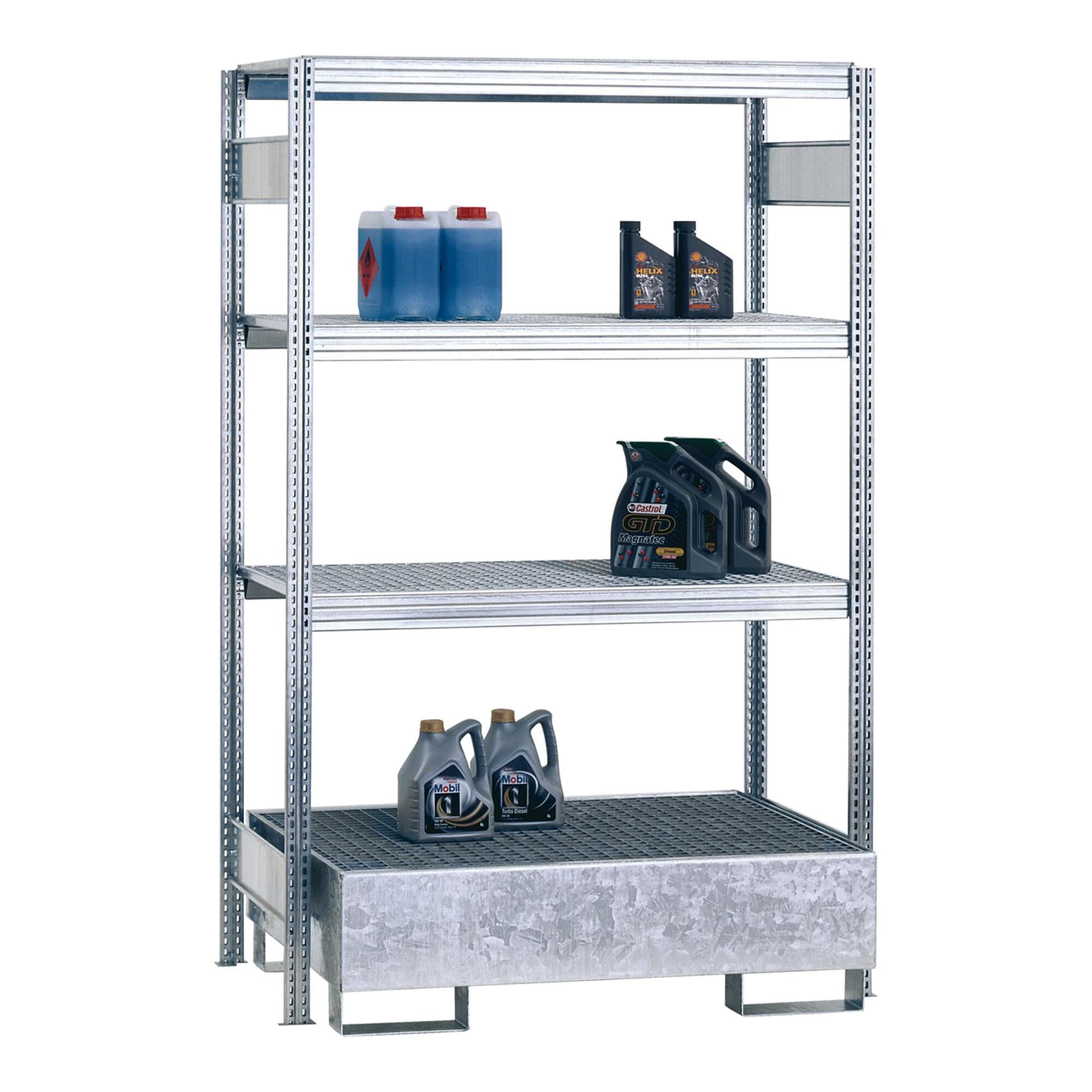 Regalwerk BERT Umweltregal Grundfeld 2000x1285x600mm