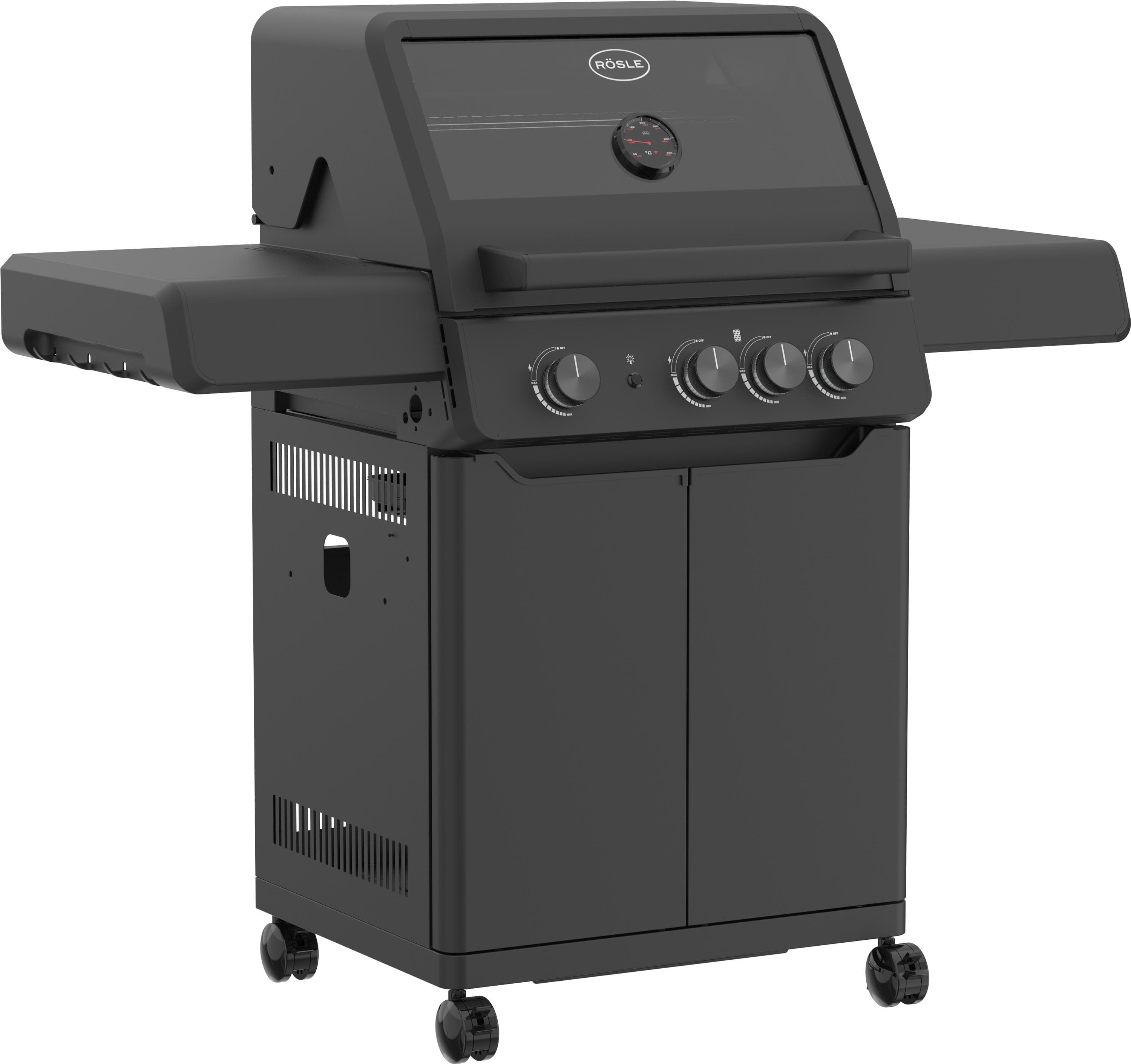 Rösle Gasgrill ALLFLAME Peer 3 Schwarz