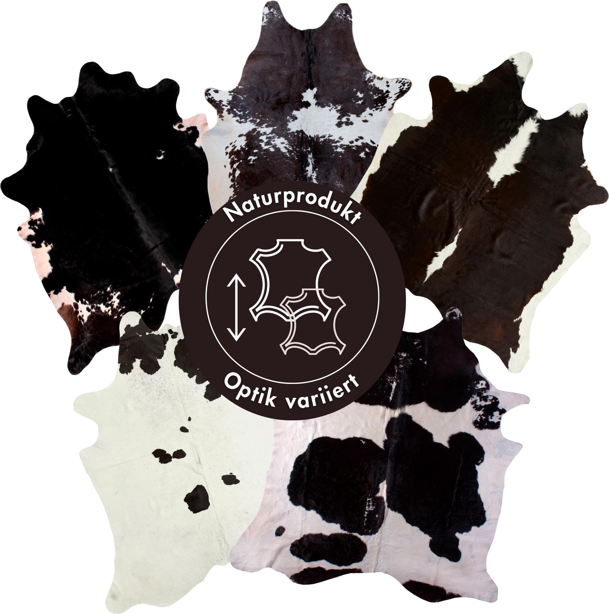 LUXOR living Rinderfell Teppich - Echtes Fell, Einzigartig, Naturprodukt