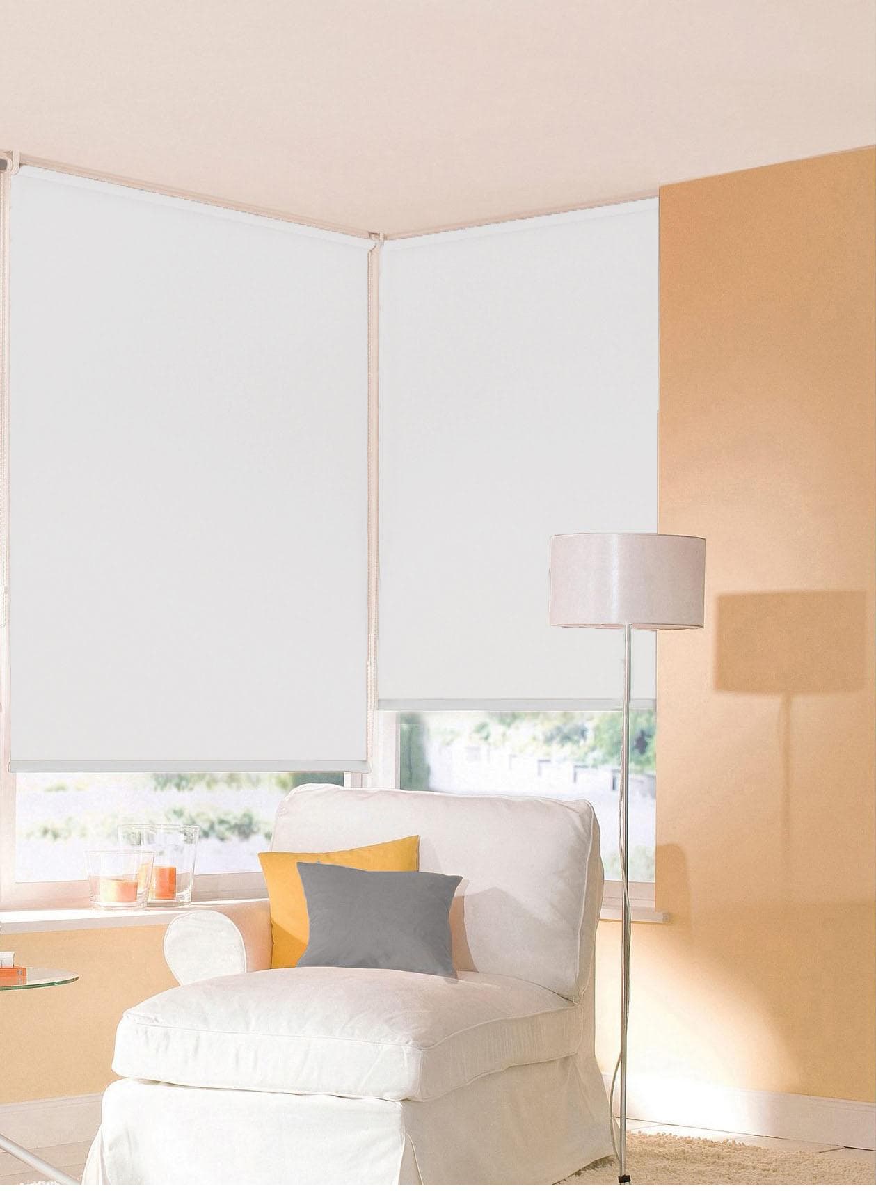 Seitenzugrollo SUNLINES One size Style uni Weiß 102x180 cm Kunststoff Metall Polyester