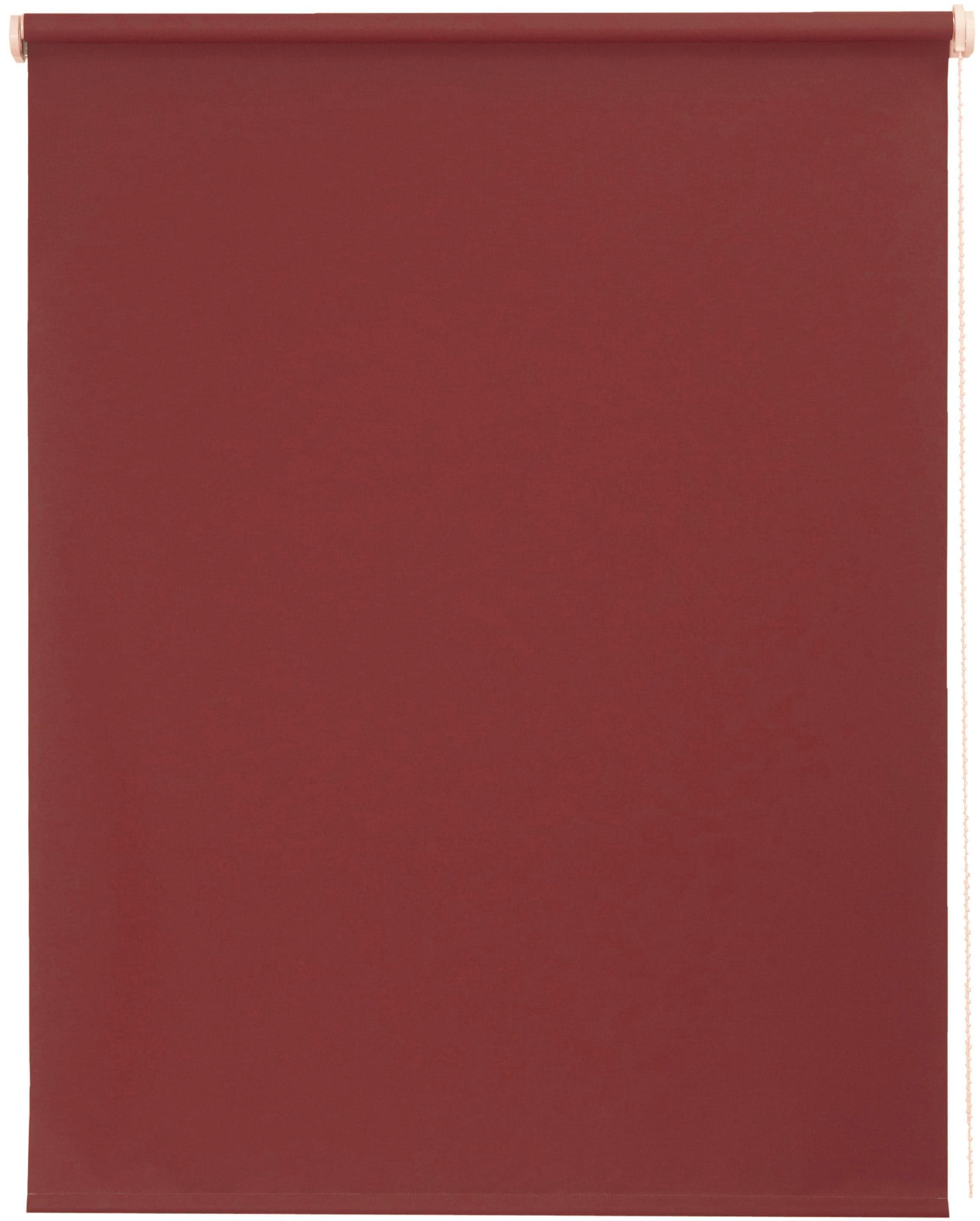 Seitenzugrollo SUNLINES Uni rot 102x180 cm Polyester