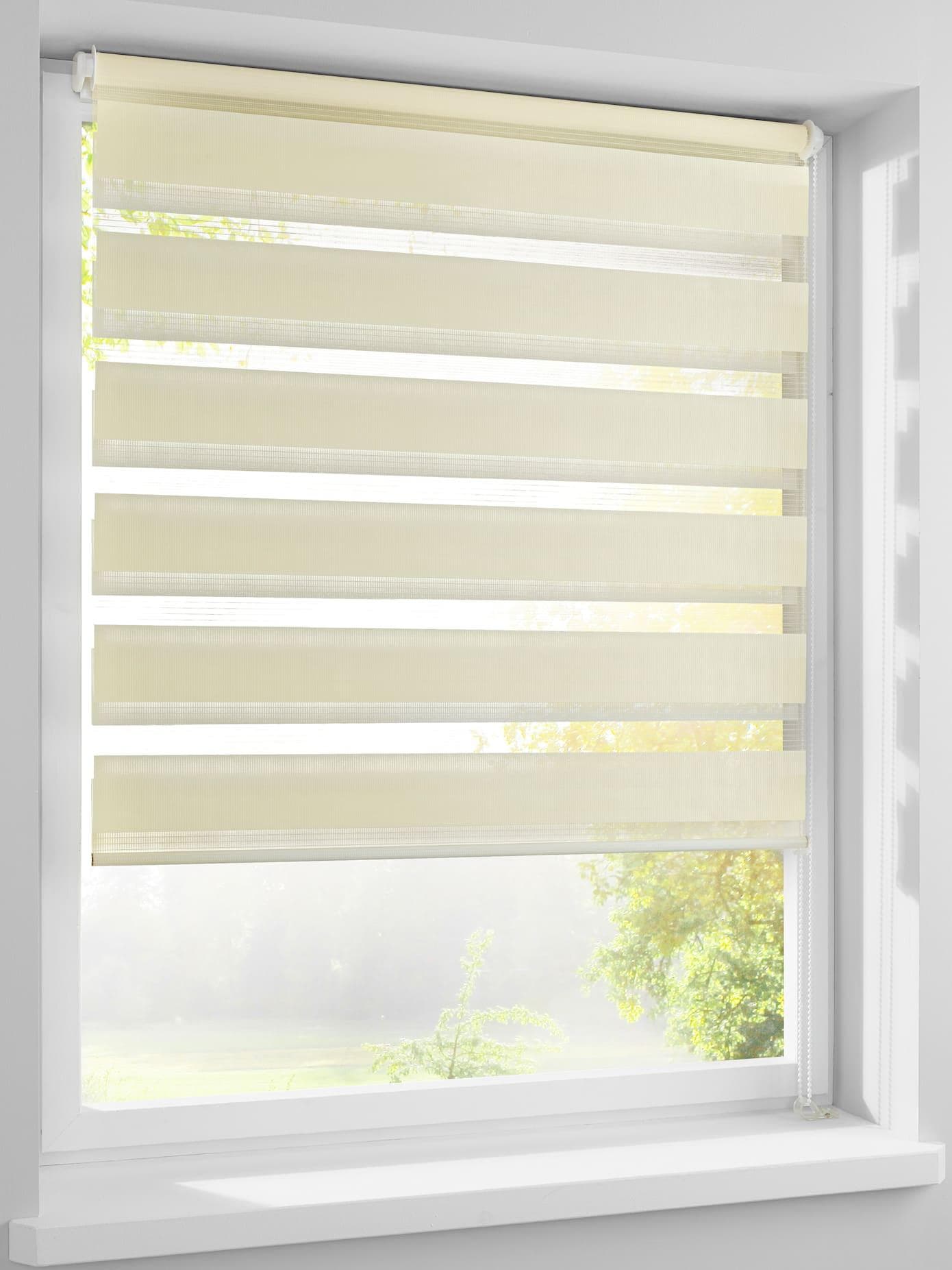 Raffrollo HEINE HOME Gr. 3 Beige Doppelrollo