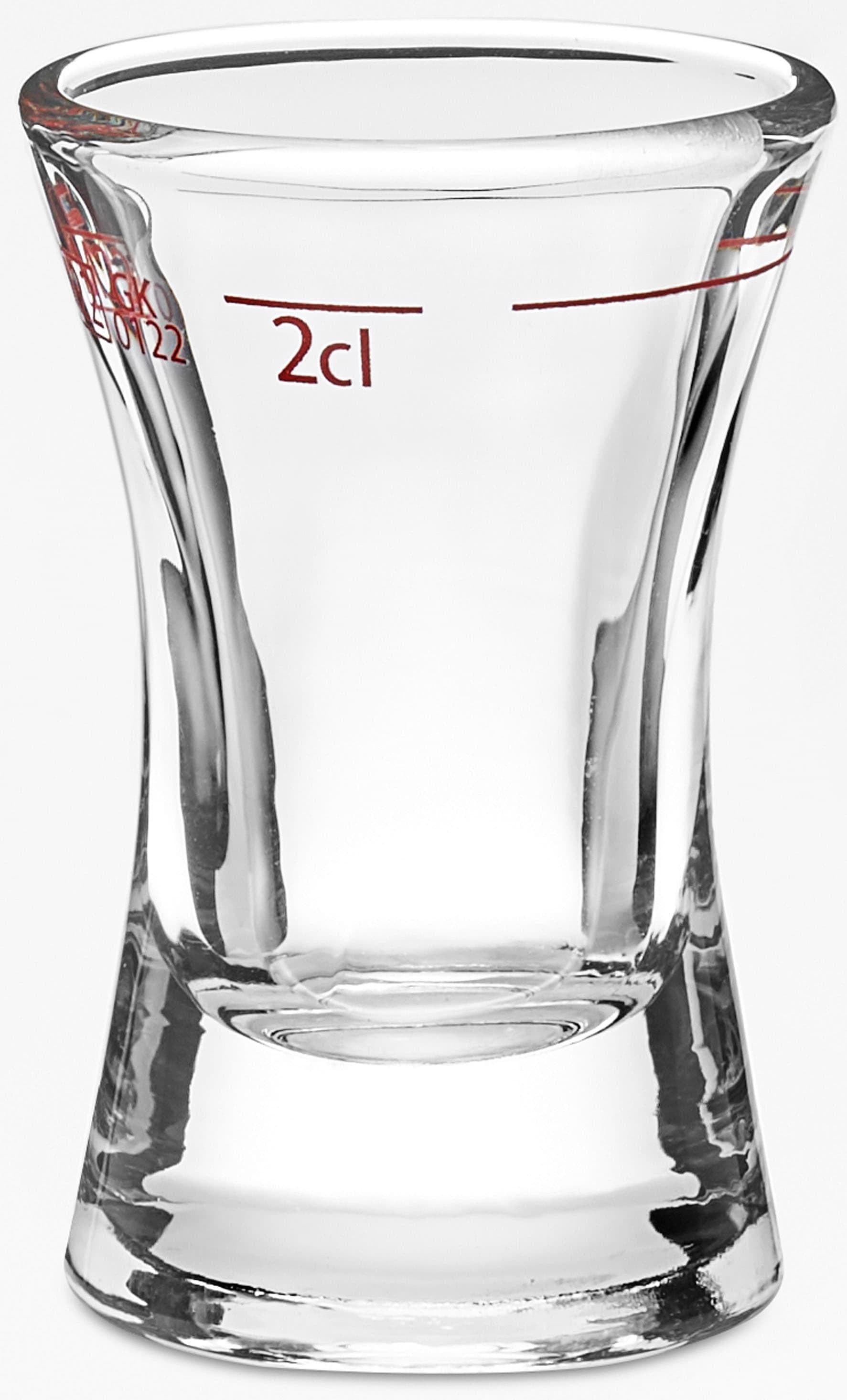 Schnapsglas aus Glas, transparent, Gastronomiequalität
