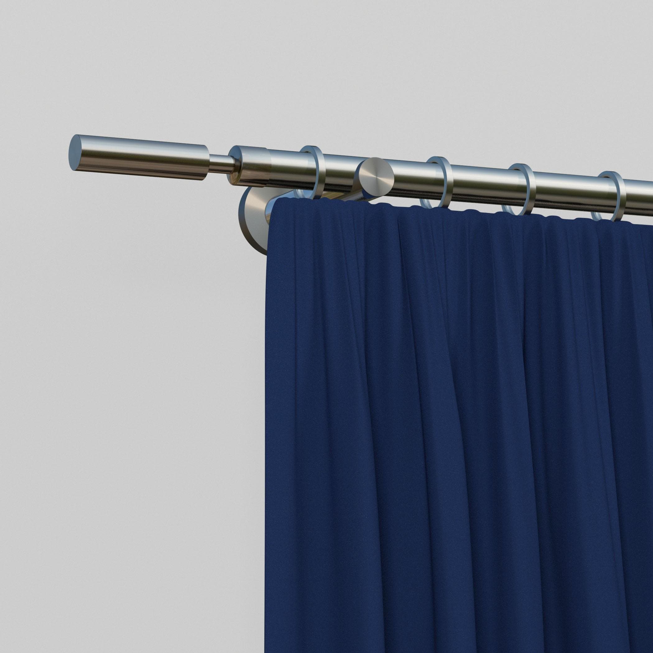 INDEKO Gardinenstange Kimberley Silber 140cm