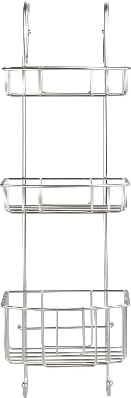 WENKO Duschregal "Olesi" Silber Matt Edelstahl 3 Etagen