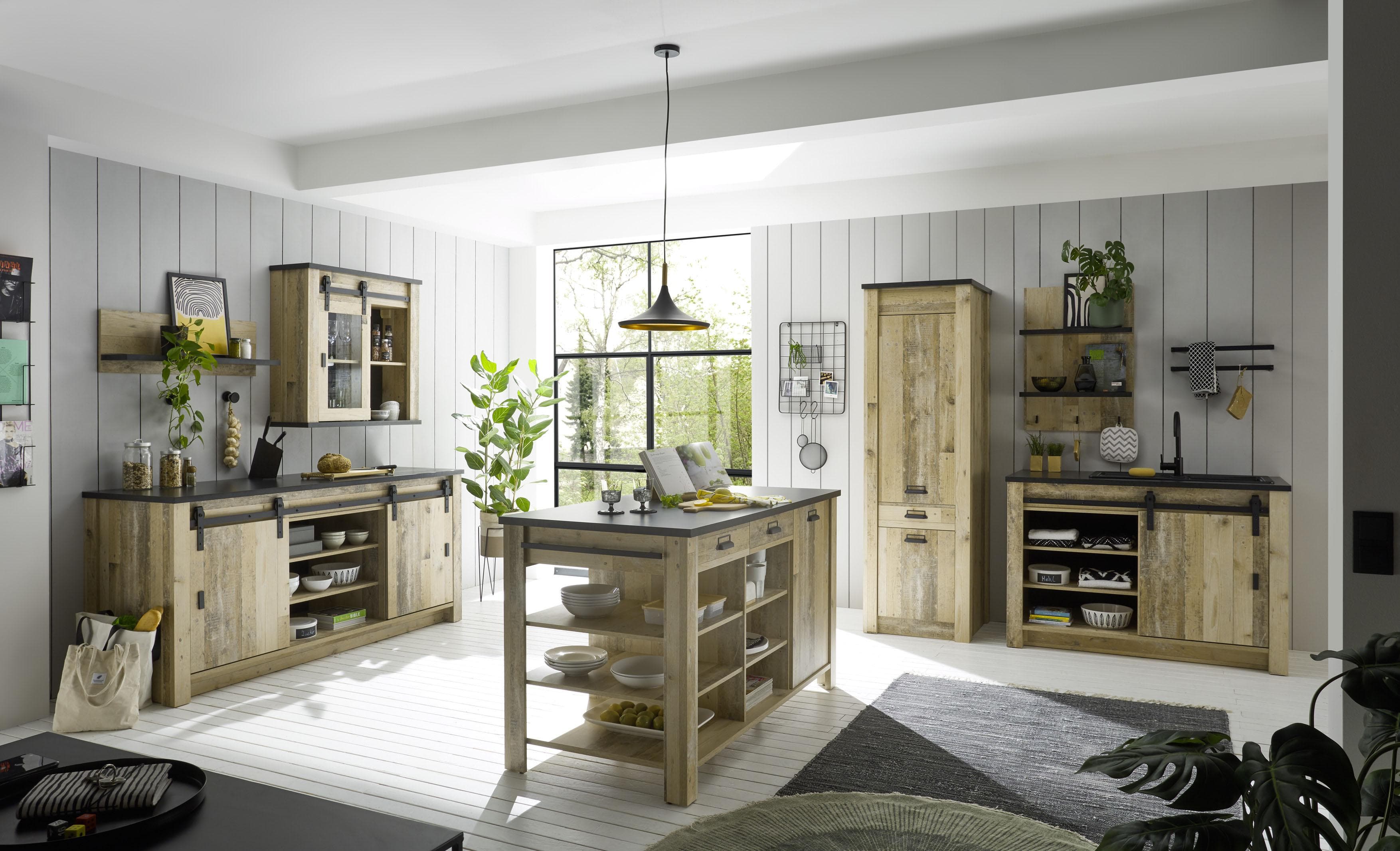 Home Affaire Sherwood Küche Landhausstil mit Soft-Close