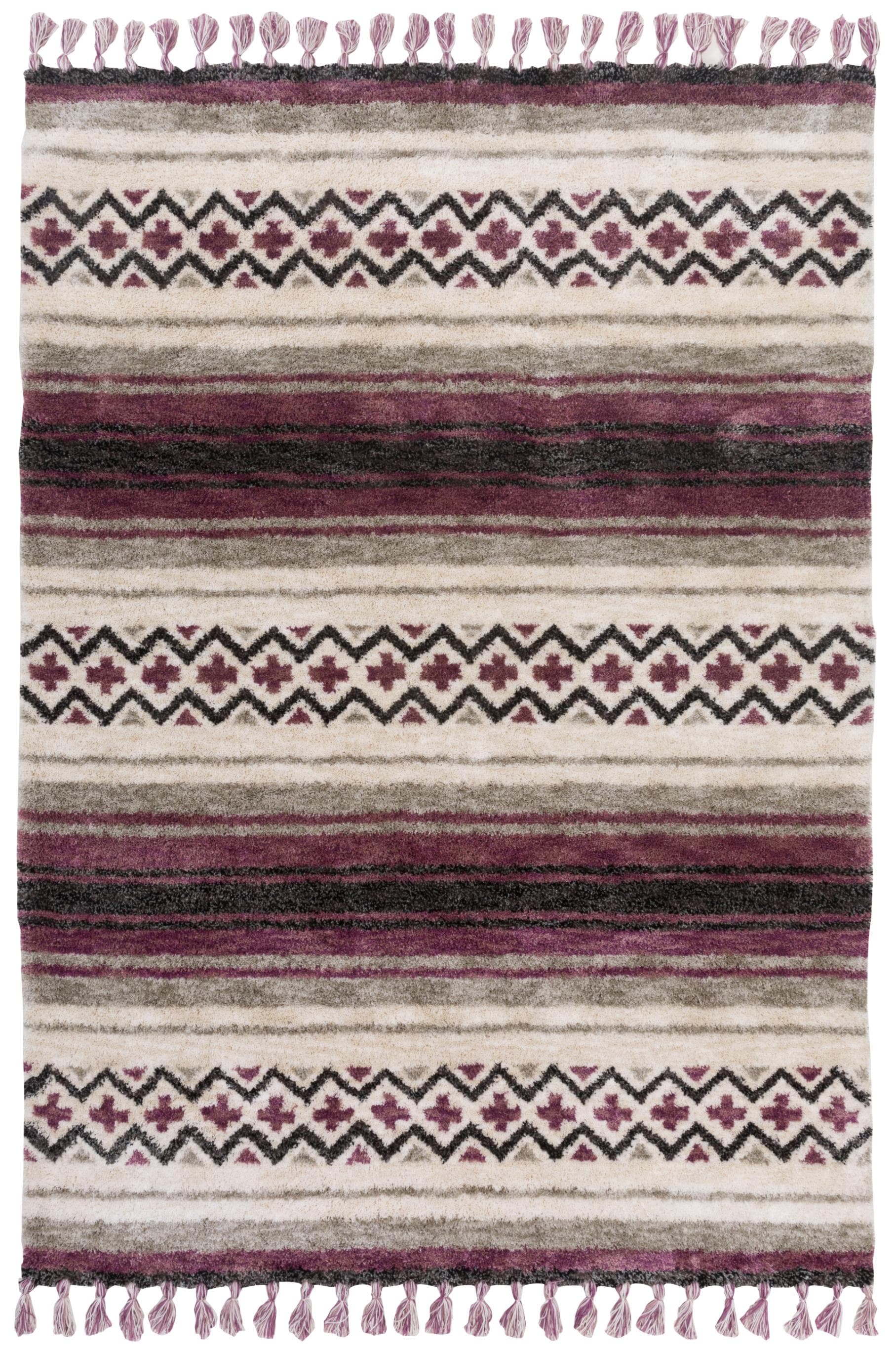 Gino Falcone Teppich Vittoria 018 Kelim Stil Beere