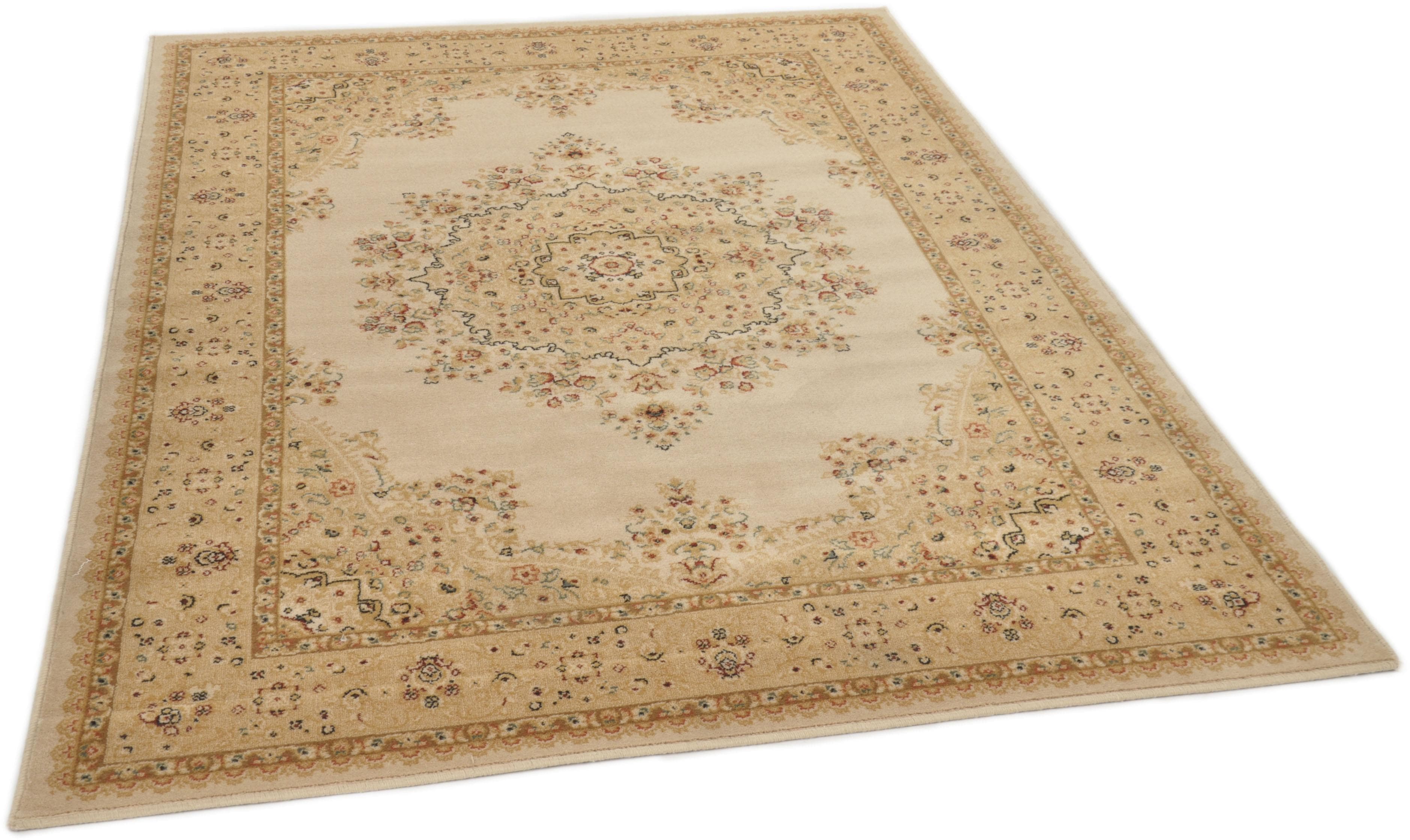 Wollteppich THEKO Turan 809 beige 50x80 cm