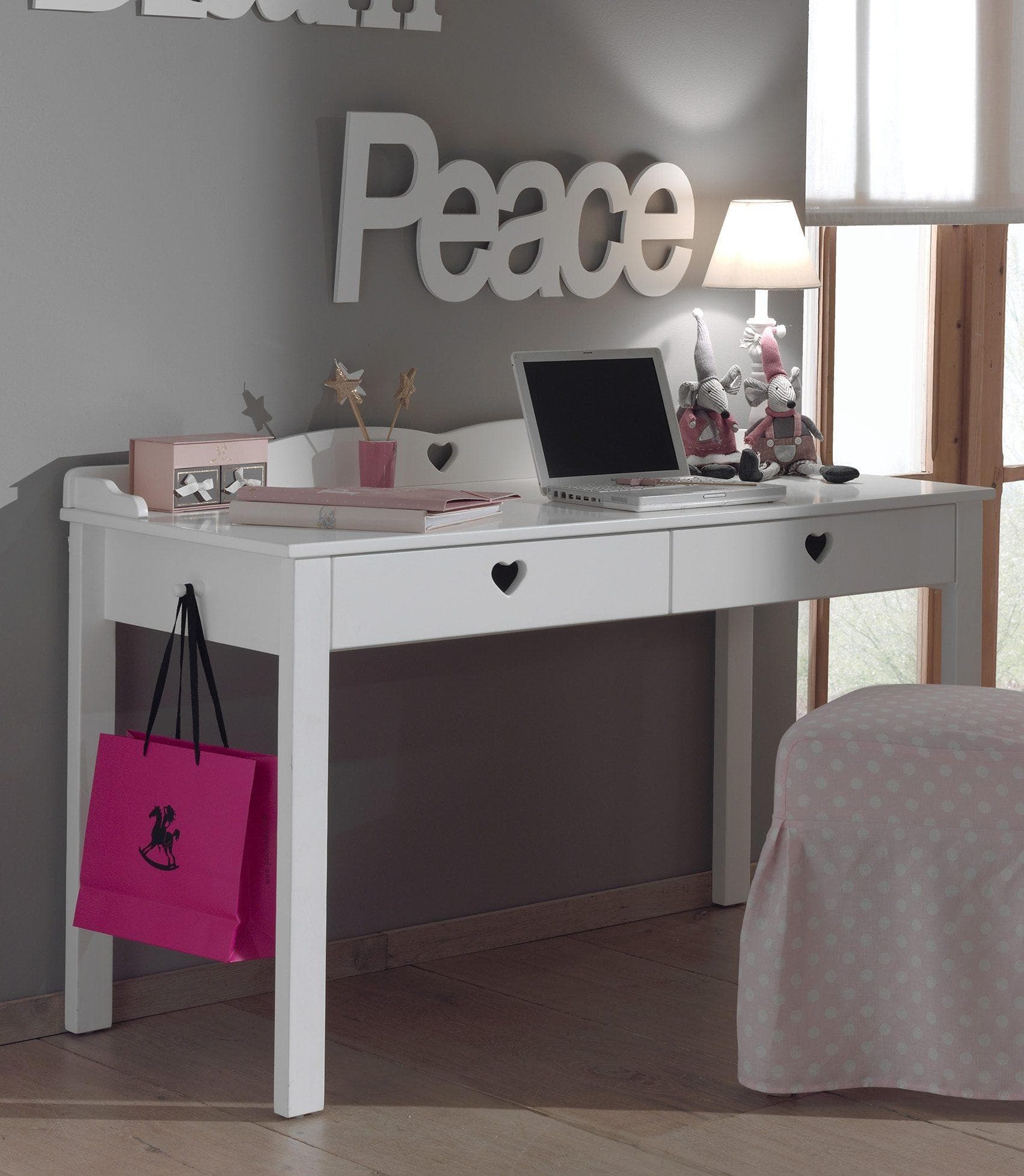 Kinderschreibtisch Amori - Modernes Design | Hergestellt in Europa