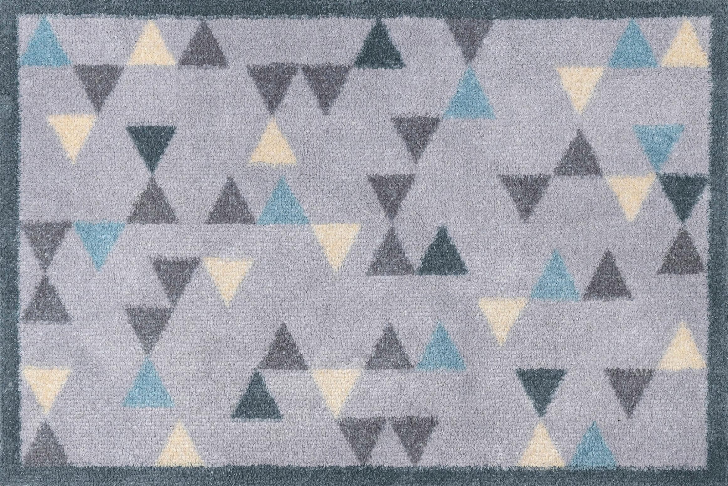 wash+dry by Kleen-Tex Dirt Trapper Mats: Baumwoll-Fußmatten mit Triangles Design