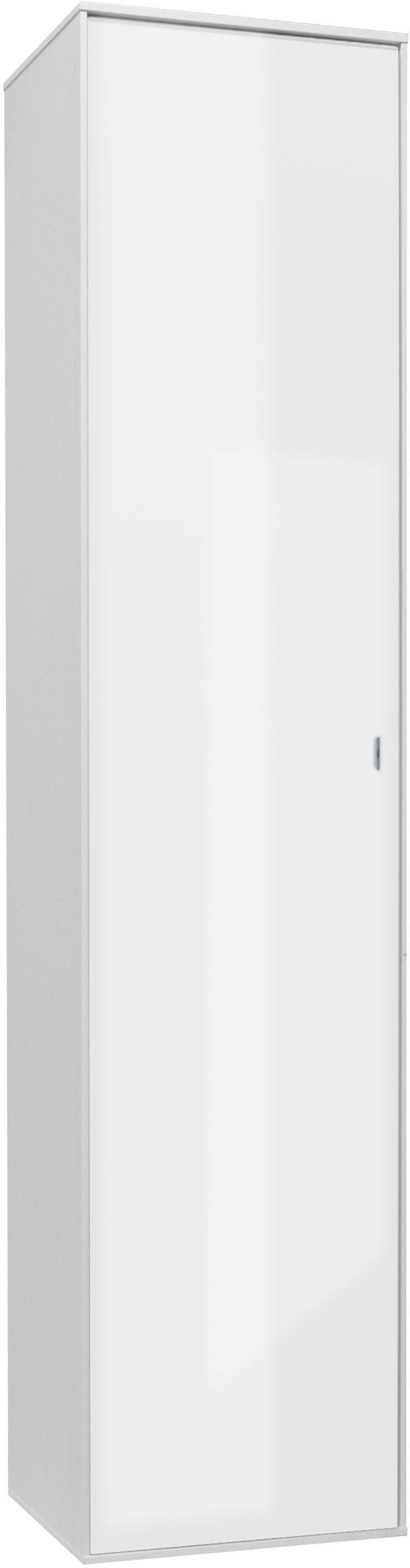 Moderne Hängevitrine aus Glas, Holz und ABS-Kunststoff