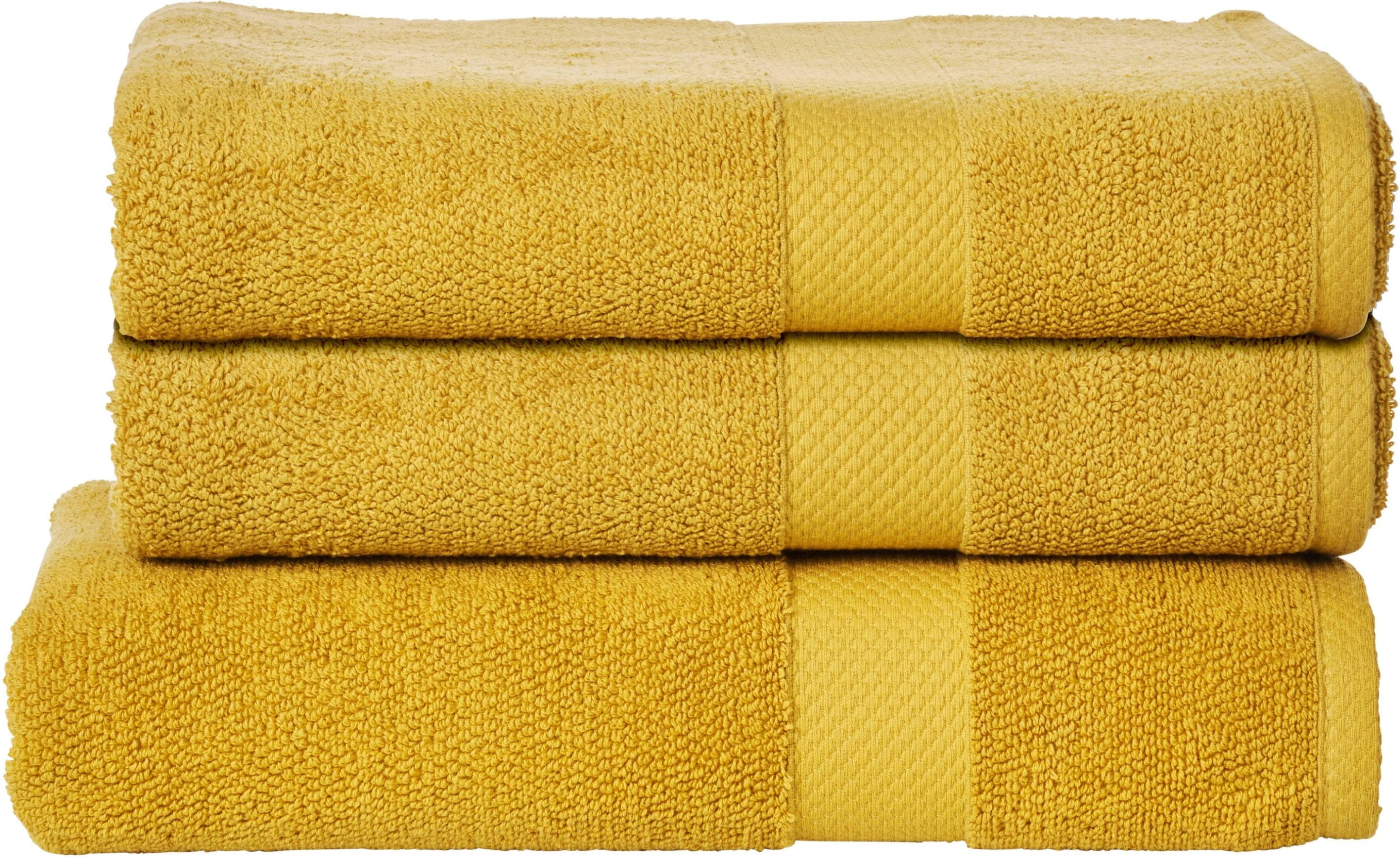 done. Handtuch Set Deluxe Gold 3-tlg. Zwirnfrottee