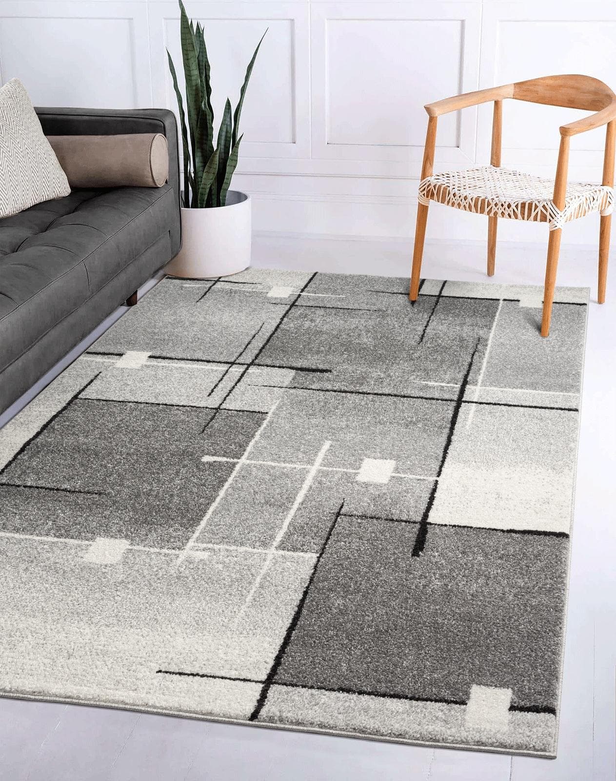 THE CARPET Teppich Pearl Grau Moderner Kurzflor