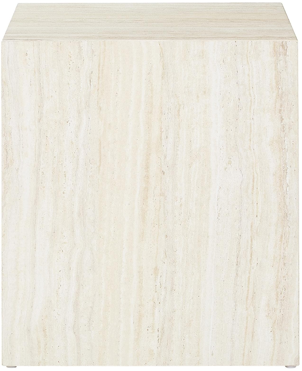 Elegant Beistelltisch in Travertin- oder Marmoroptik