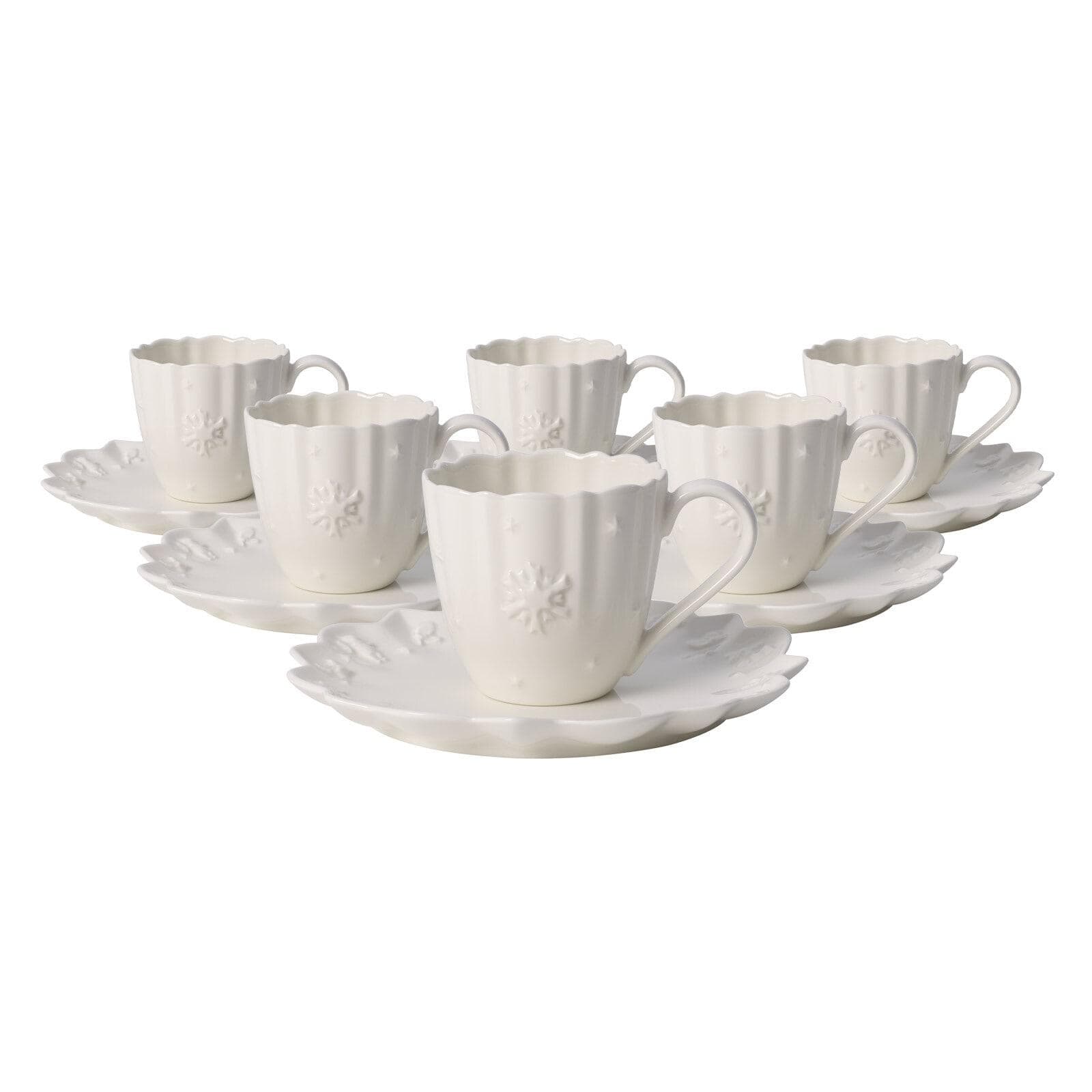 Villeroy & Boch Toy's Delight Royal Classic 6er Set Tasse mit Untertasse 180 ml Weiß