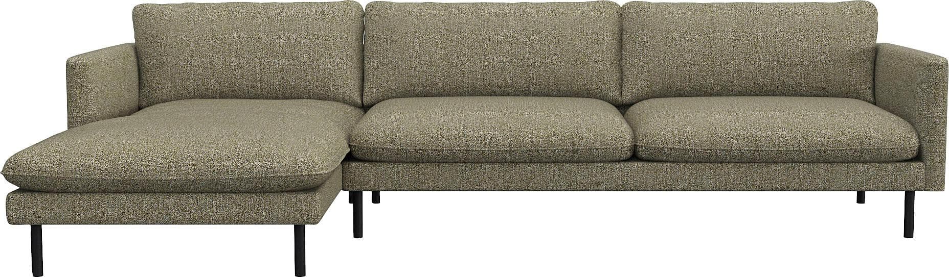 Flexlux Ecksofa Bolzano Grün L-Form