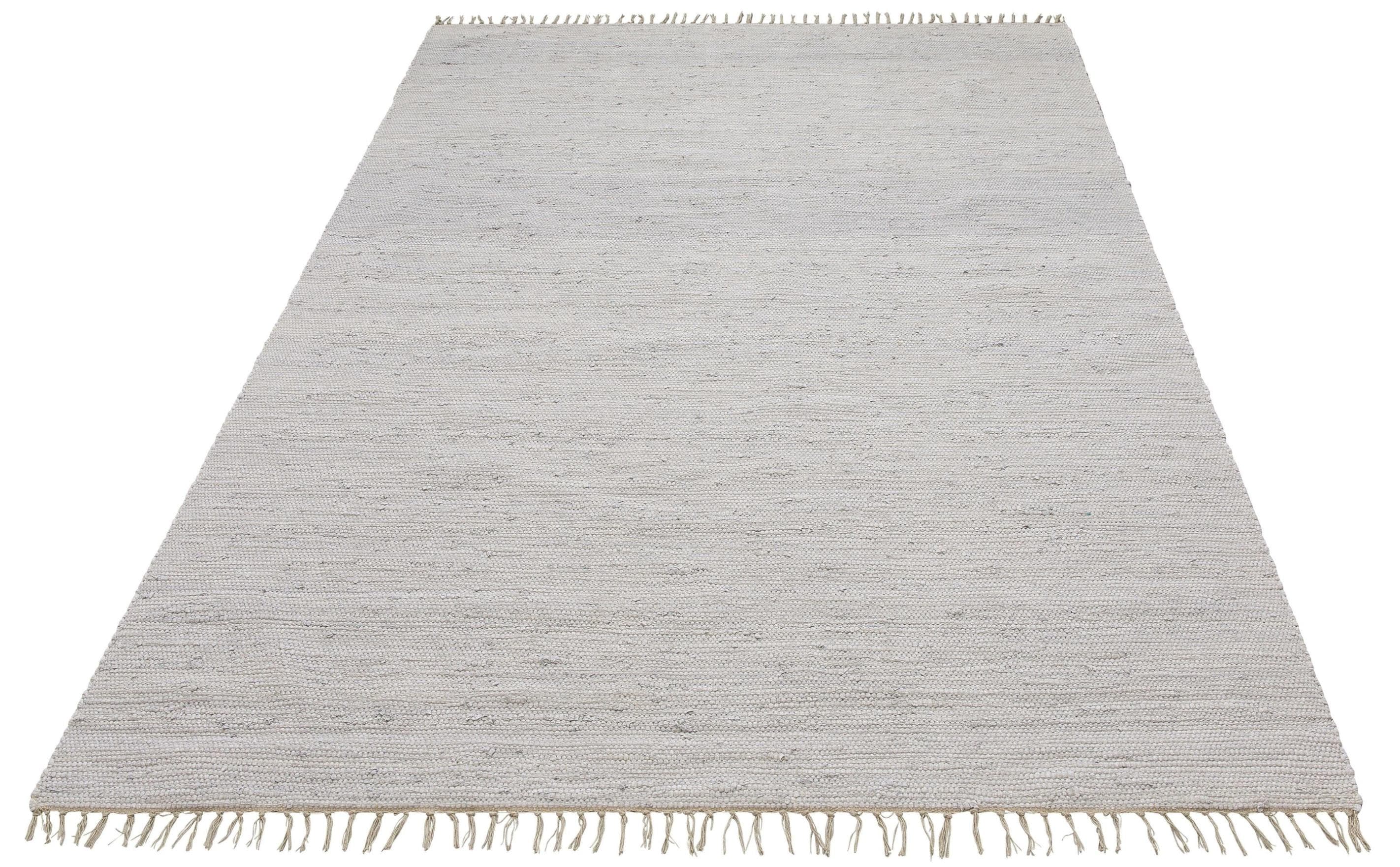 Grauer Baumwollteppich im Landhausstil