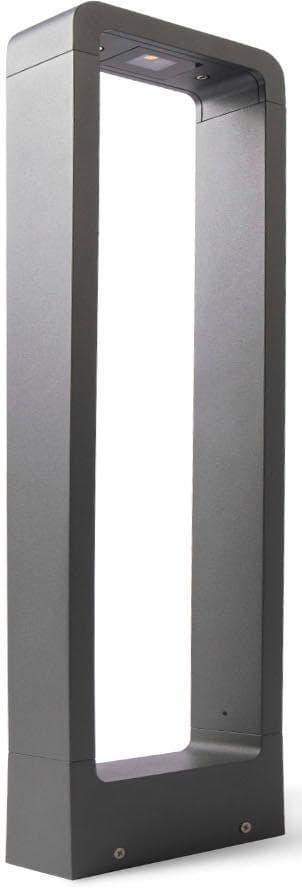 Pollerleuchte aus Aluminium und Metall in Grau und Anthrazit