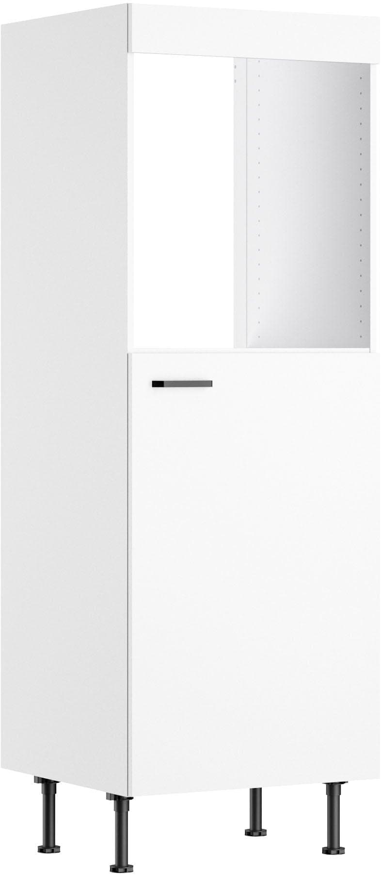 KOCHSTATION KS-Paula Backofen/Kühlumbauschrank weiß matt