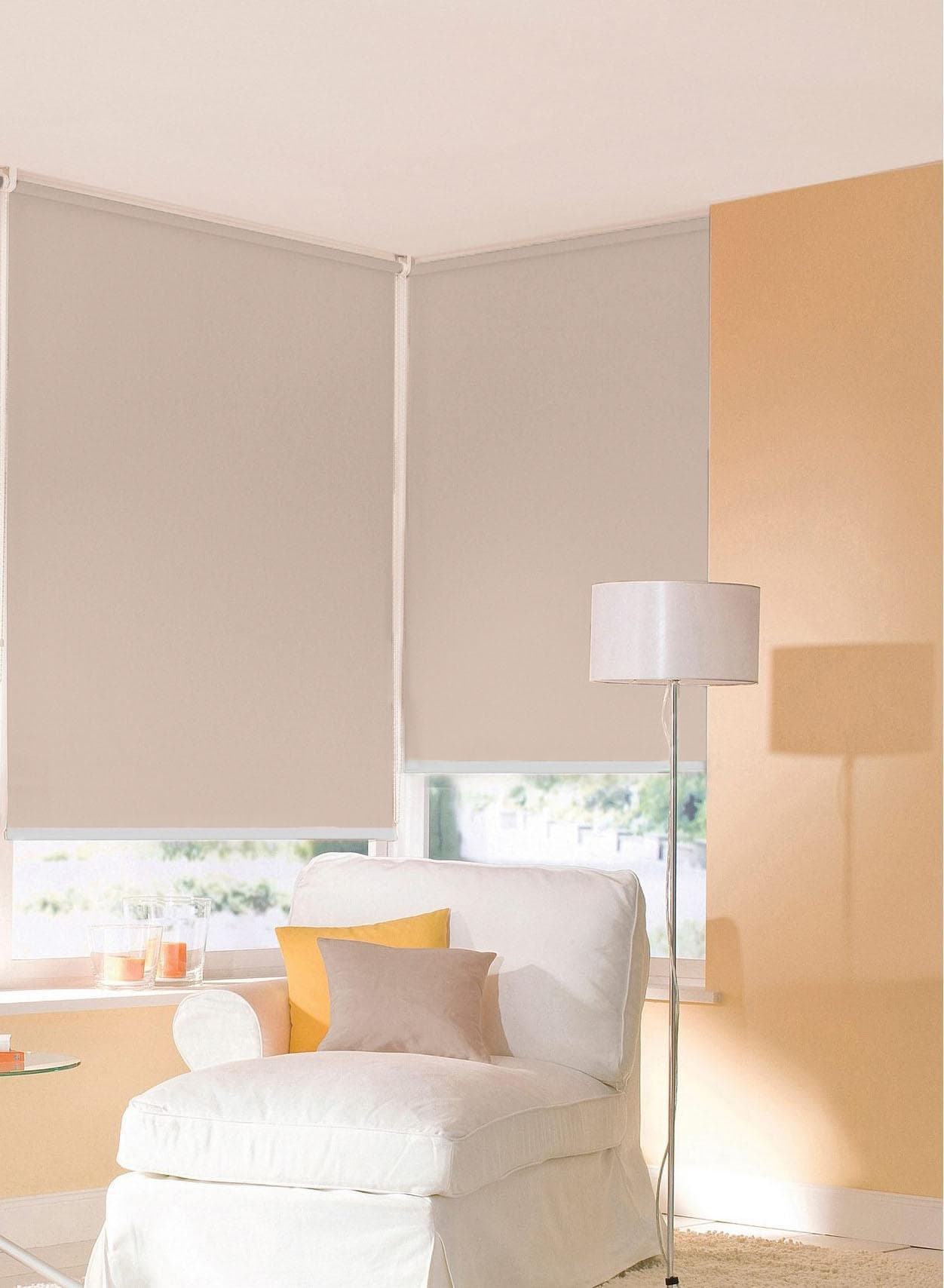 Seitenzugrollo SUNLINES One size Style uni Gr. 1 Beige Kunststoff Metall Polyester