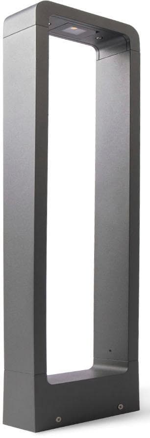 Pollerleuchte aus Aluminium, Grau, Modern, Trendig