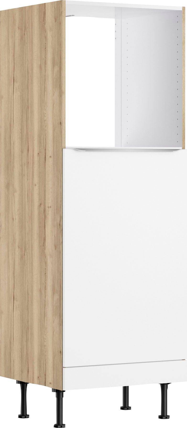 OPTIFIT Kühlschrank-Umbauschrank mit Aluminiumgriffleiste