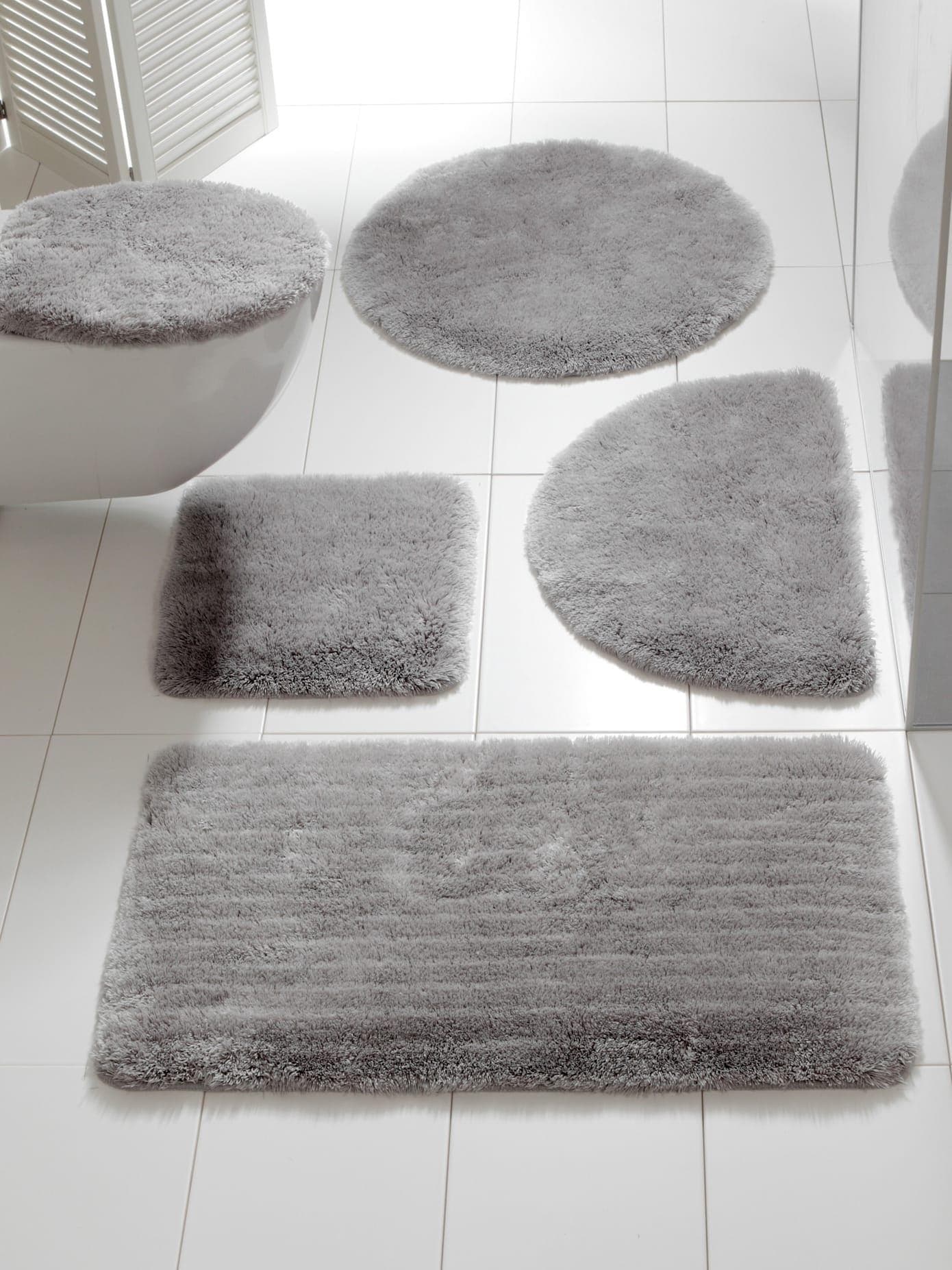 HEINE HOME Badgarnitur Grau Rund WC-Set