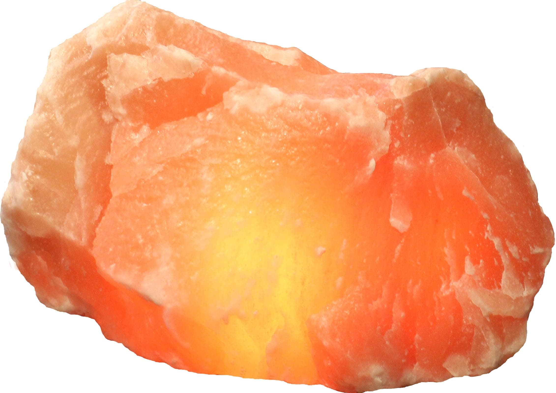 HIMALAYA SALT DREAMS Salzkristall Dekolicht Rock, Warmweiß, Handgefertigt